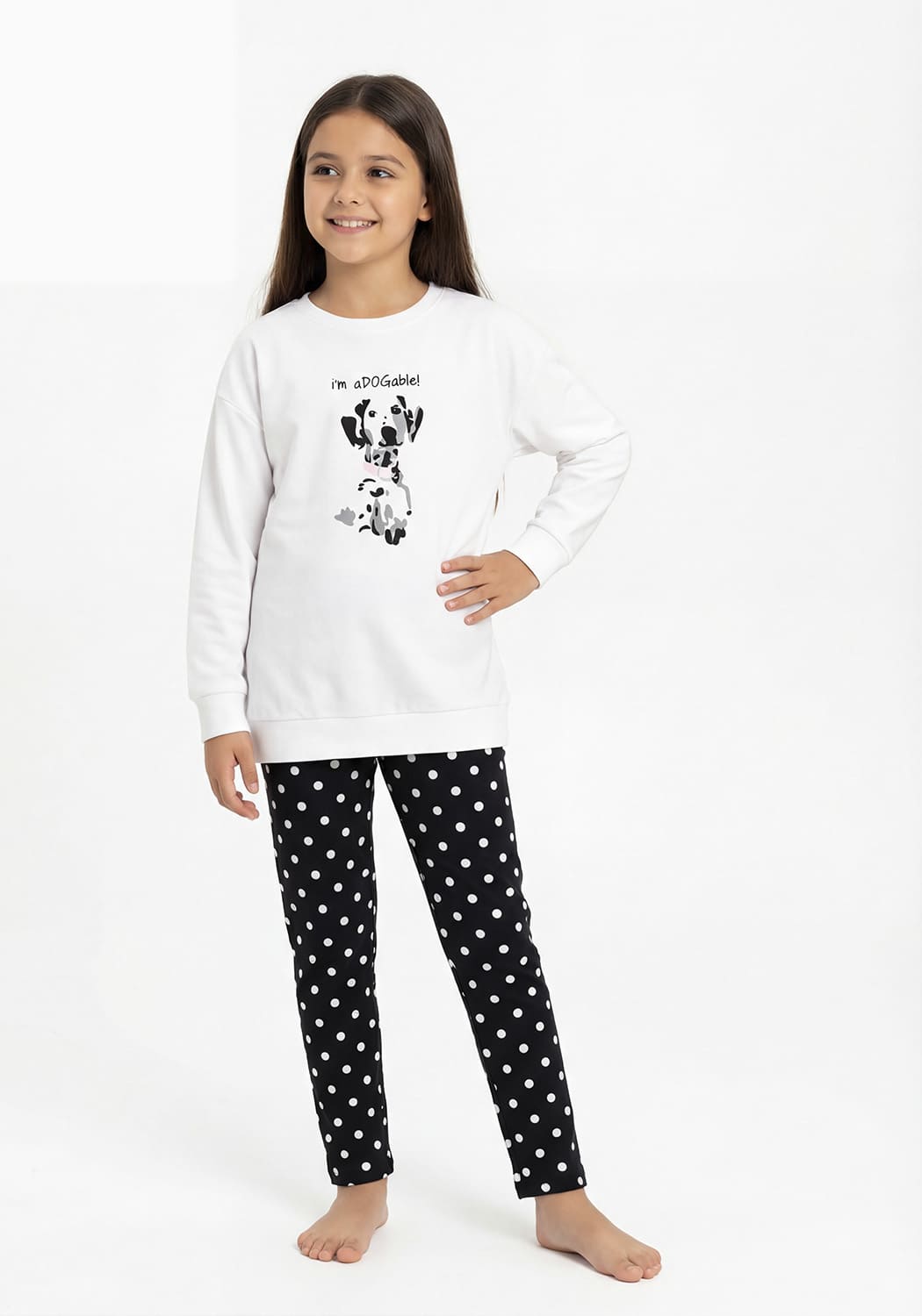 PIJAMA NIÑA PANTALON ALGODON - 1