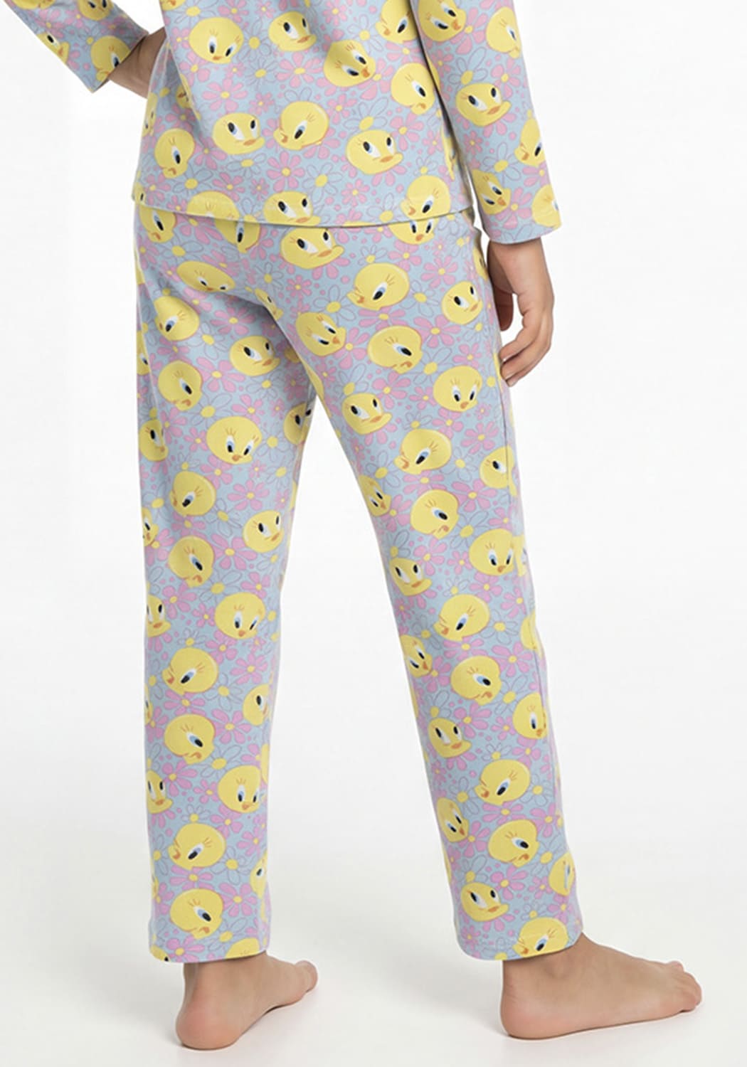 PIJAMA NIÑA PANTALON TELA PIEL DE DURAZNO - 4
