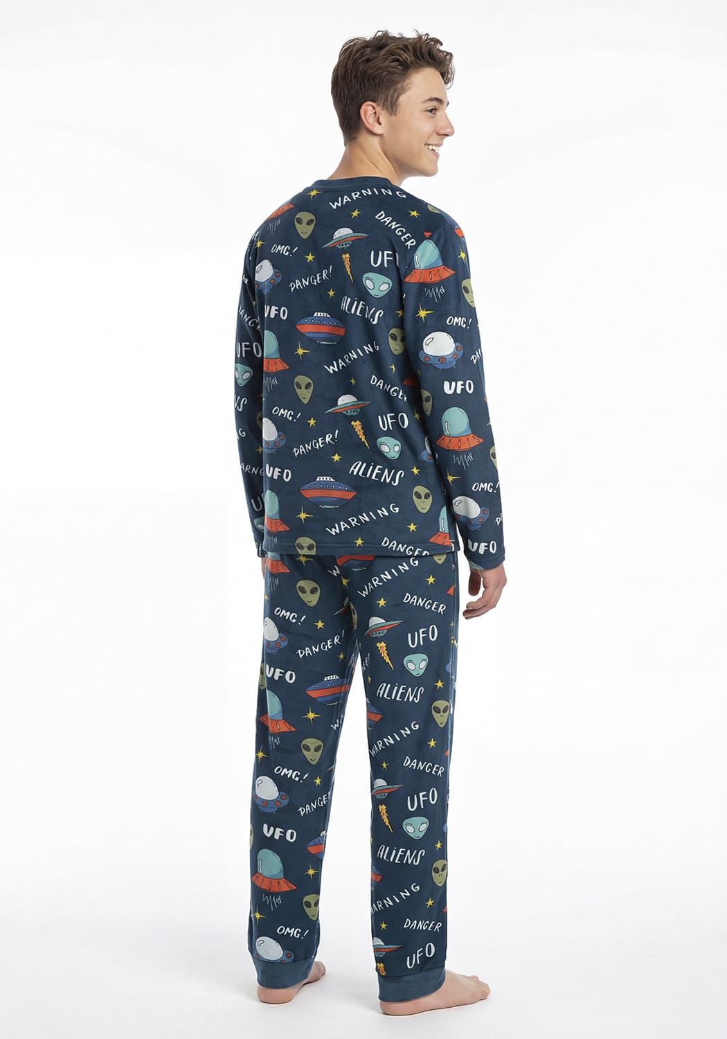 PIJAMA JUVENIL HOMBRE PANTALON PLUSH - 2