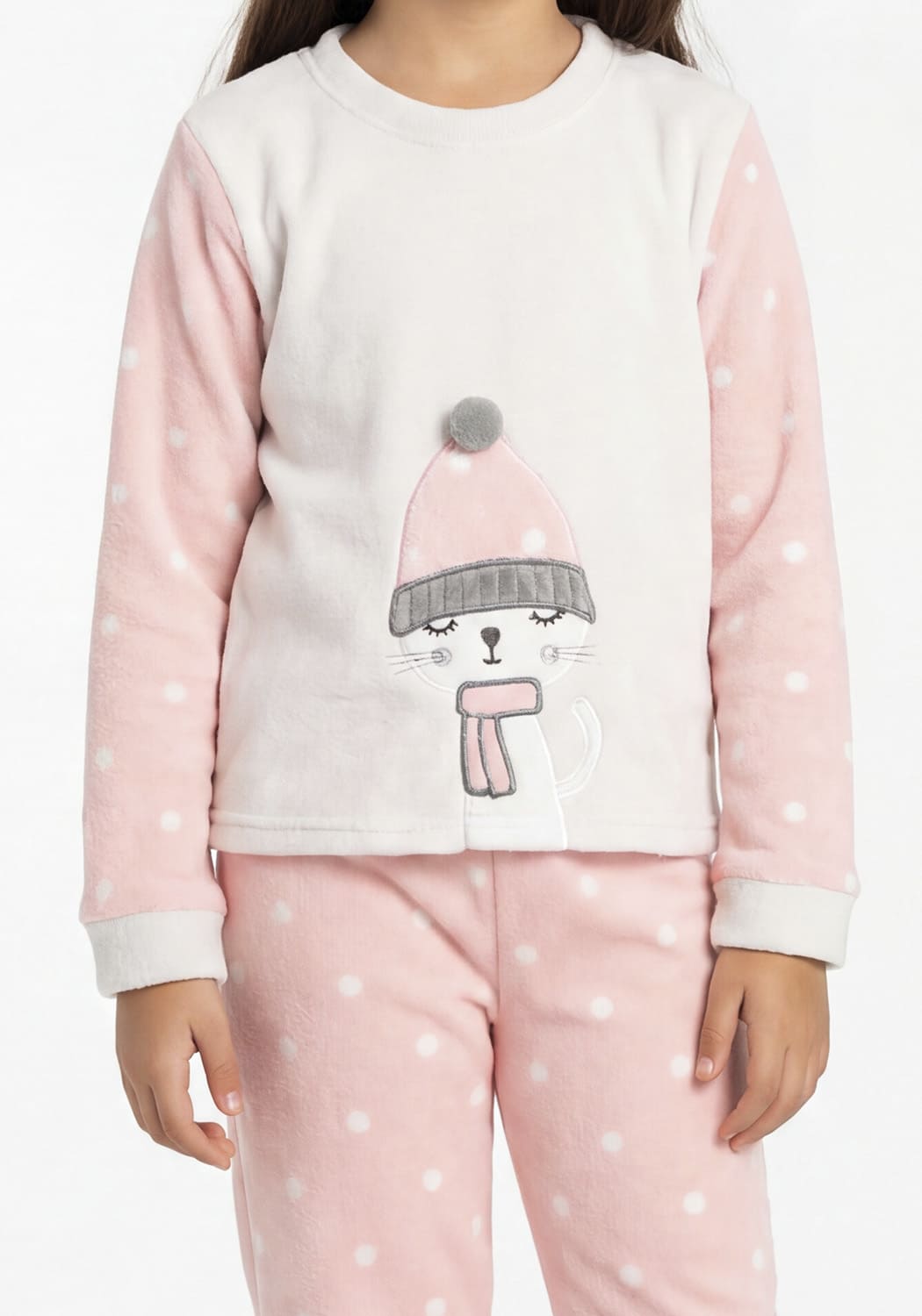 PIJAMA NIÑA PANTALON CORAL FLEECE - 3