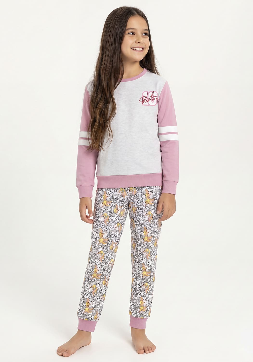 PIJAMA NIÑA PANTALON ALGODON - 1