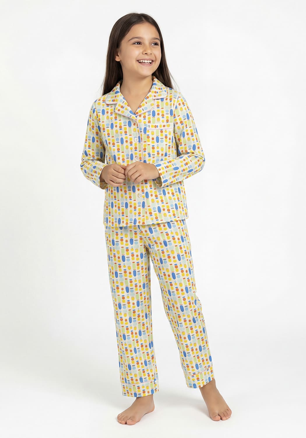 PIJAMA NIÑA PANTALON ALGODON - 1