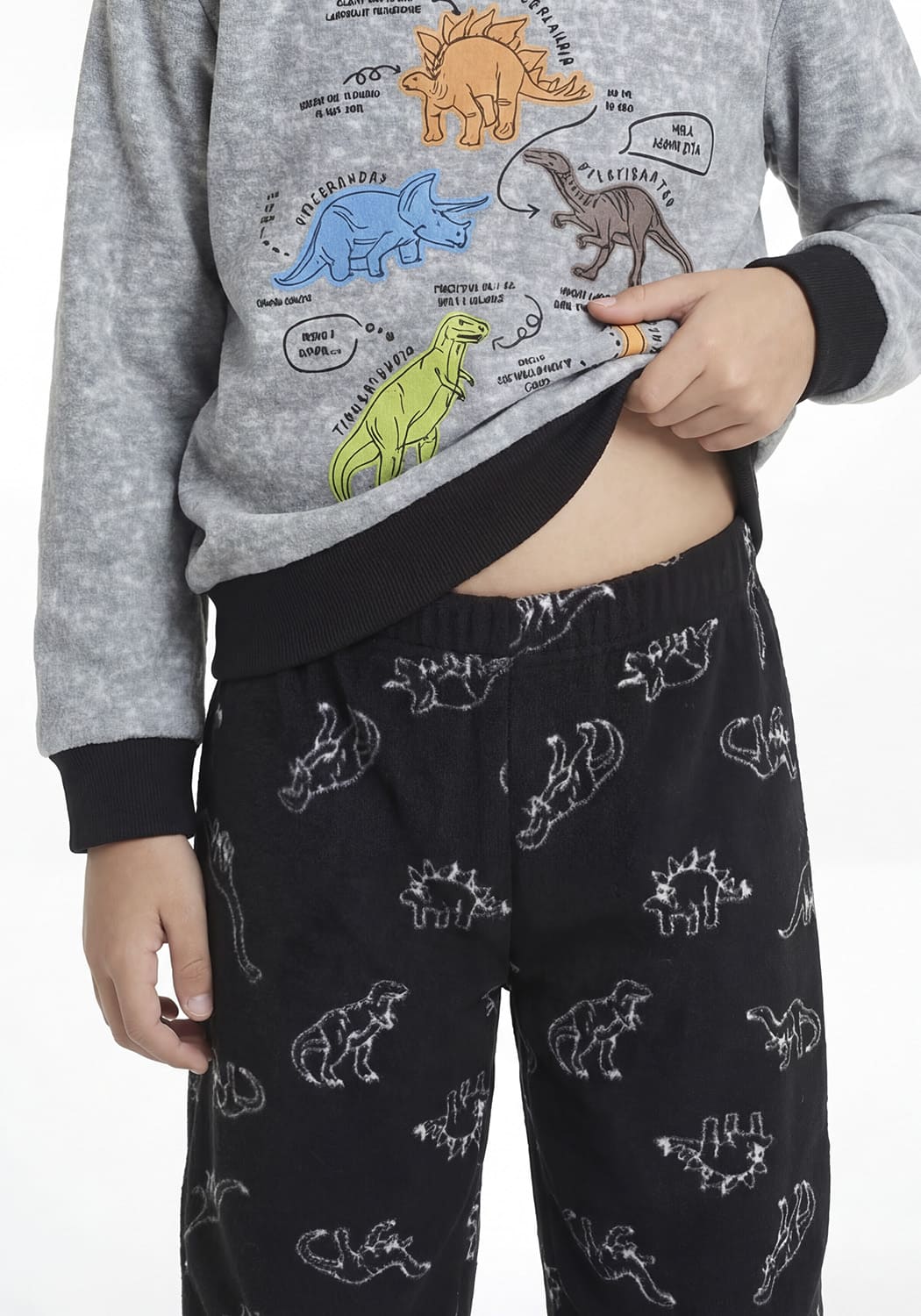 PIJAMA NIÑO PANTALON POLAR - 5