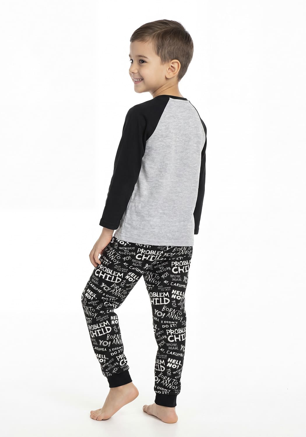 PIJAMA NIÑO PANTALON POLAR - 2