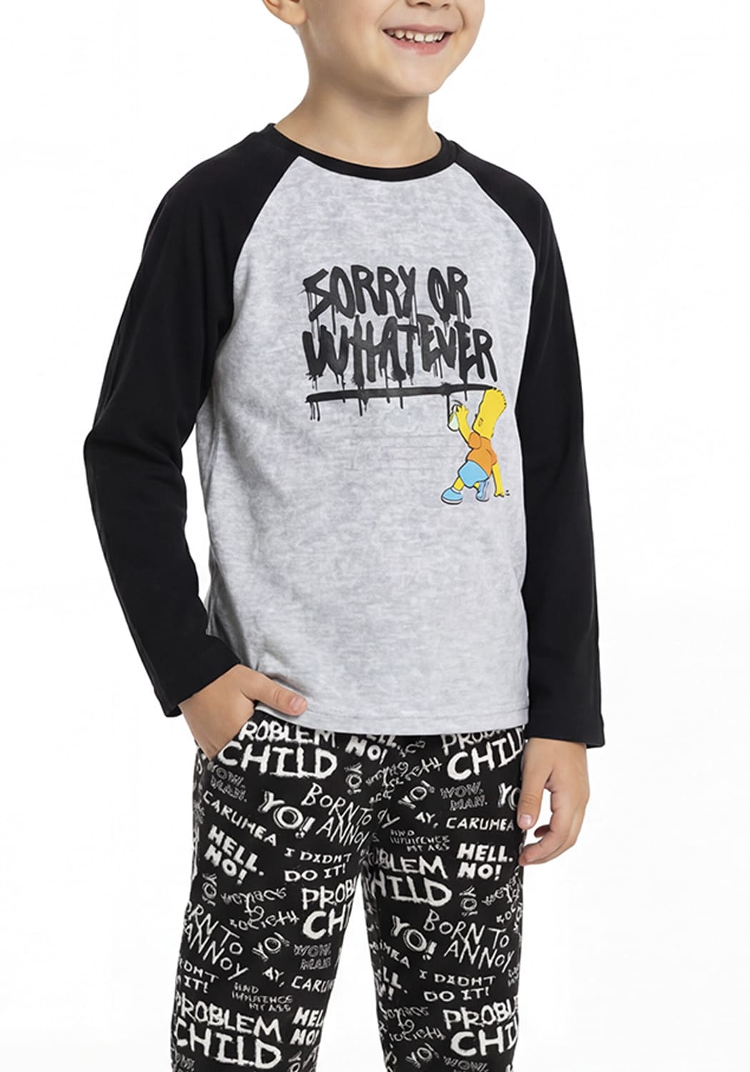 PIJAMA NIÑO PANTALON POLAR - 3