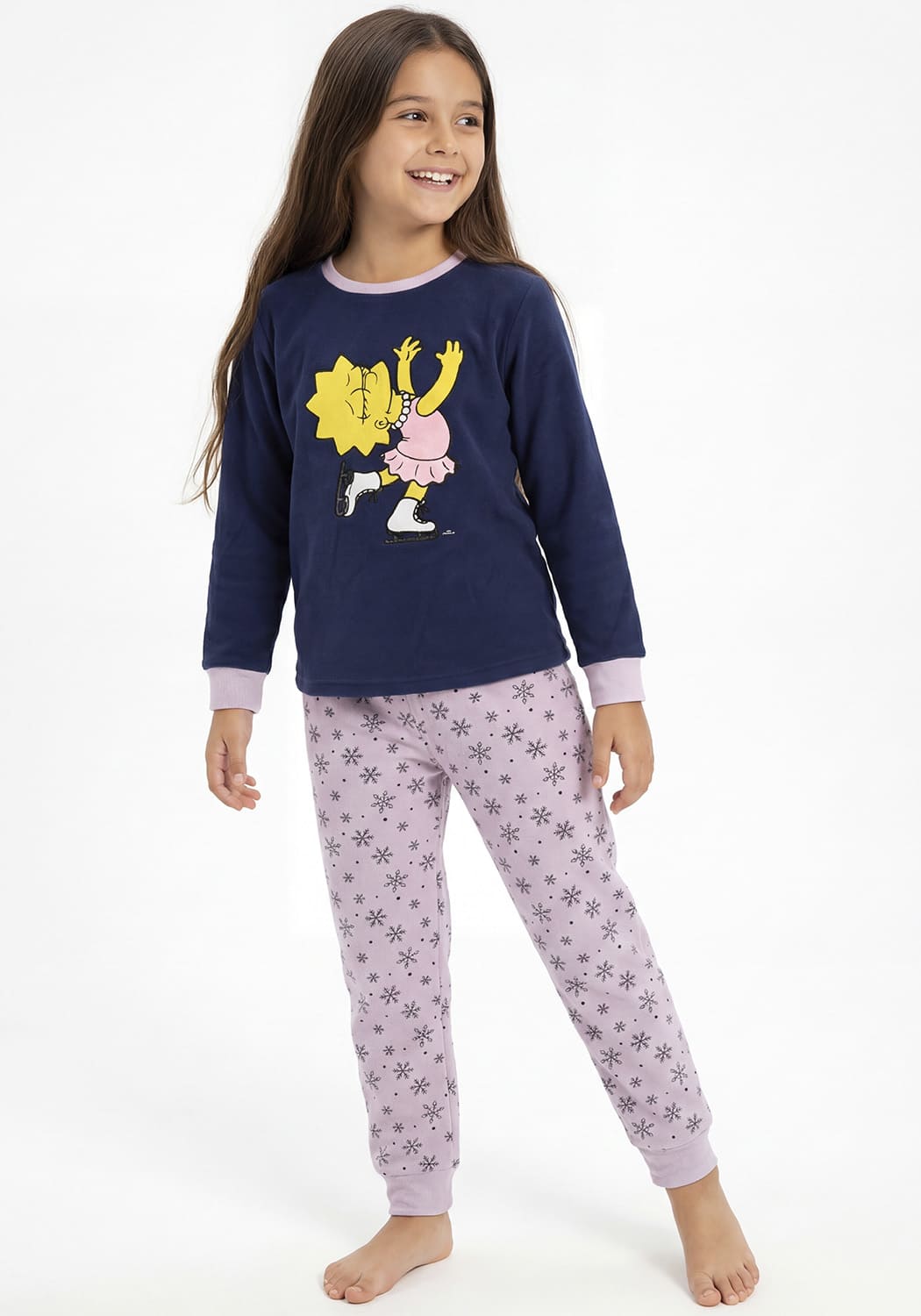 PIJAMA NIÑA PANTALON POLAR - 1