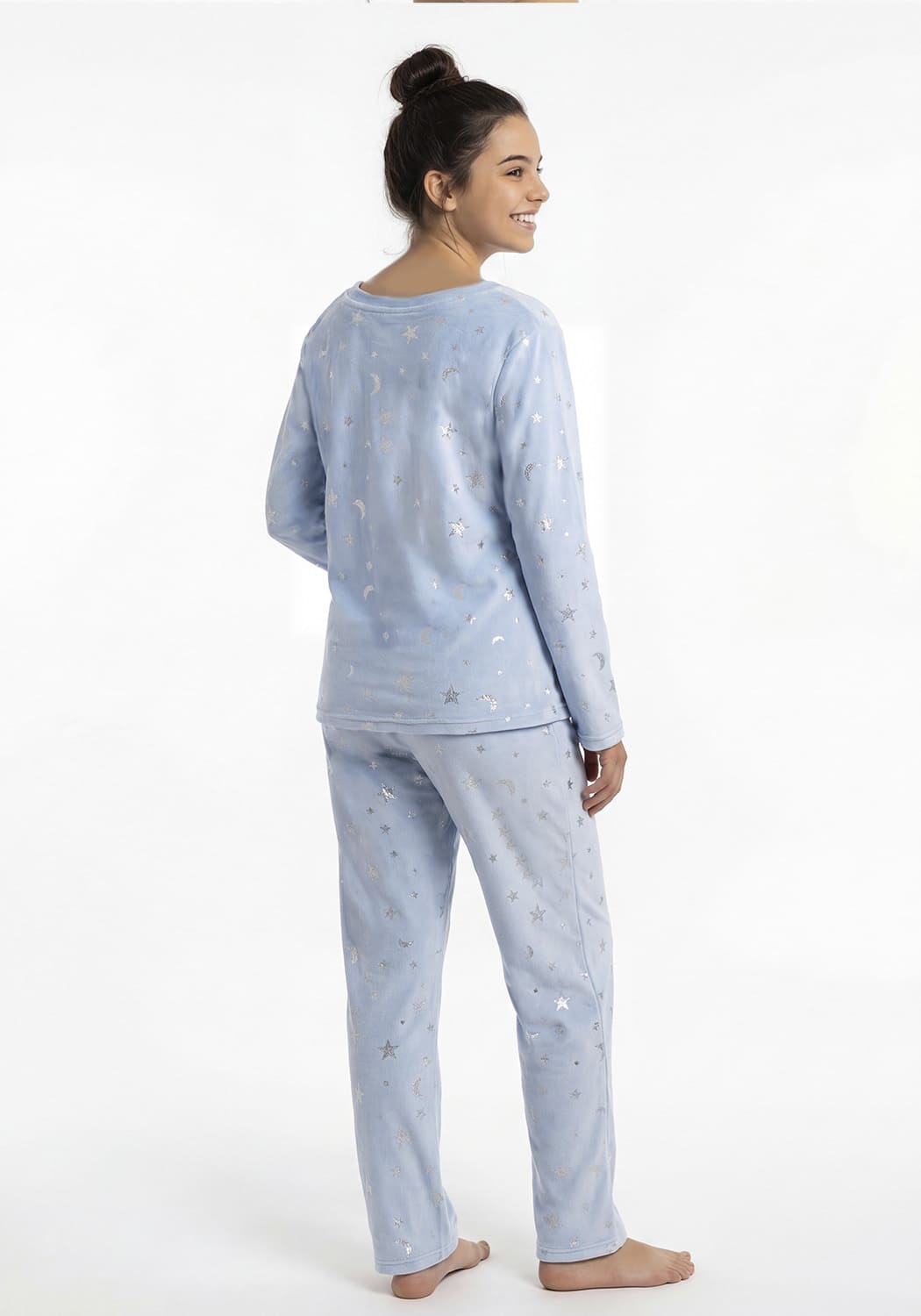 PIJAMA JUVENIL MUJER PANTALON POLAR - 2