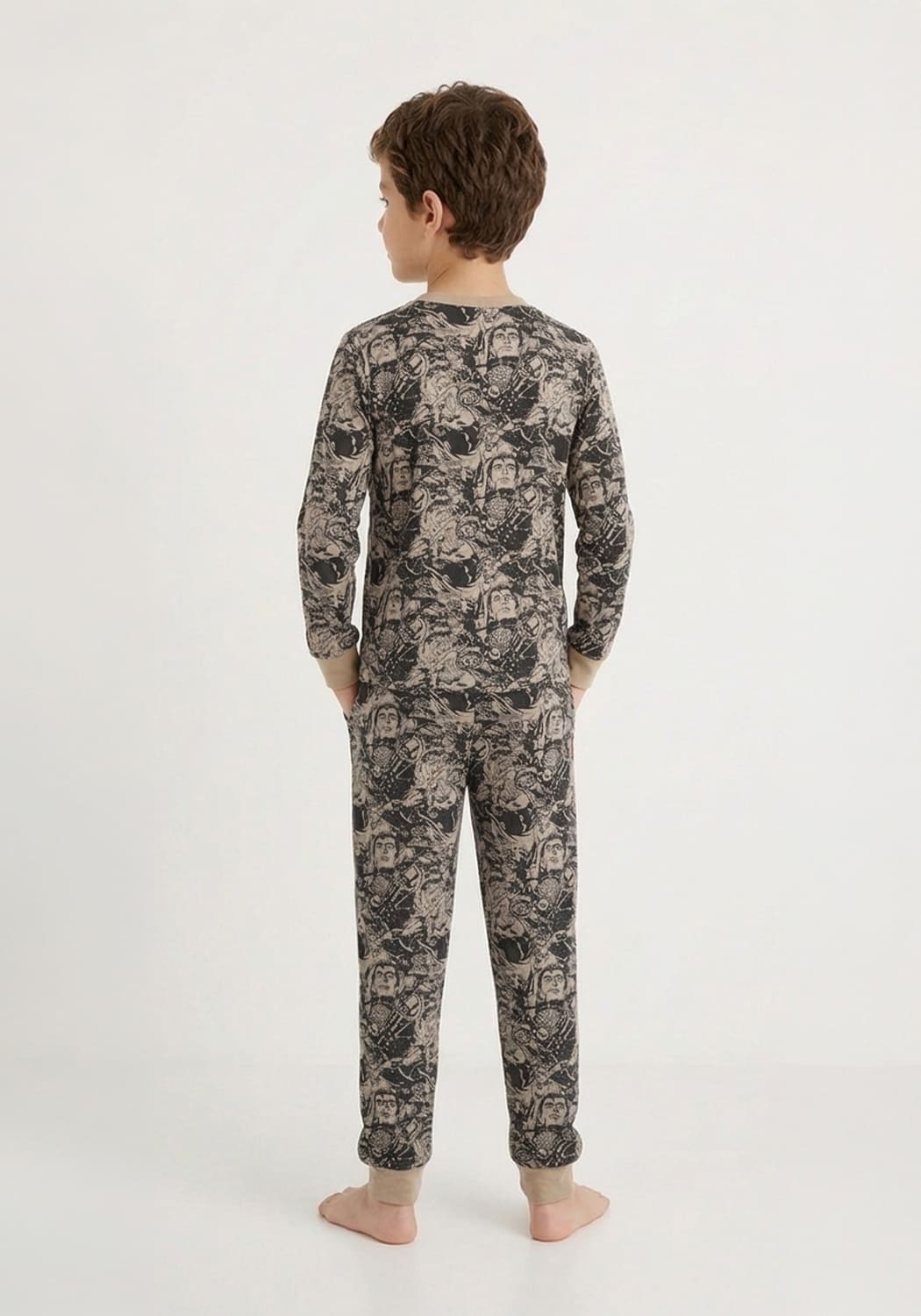 PIJAMA NIÑO PANTALON POLAR - 4