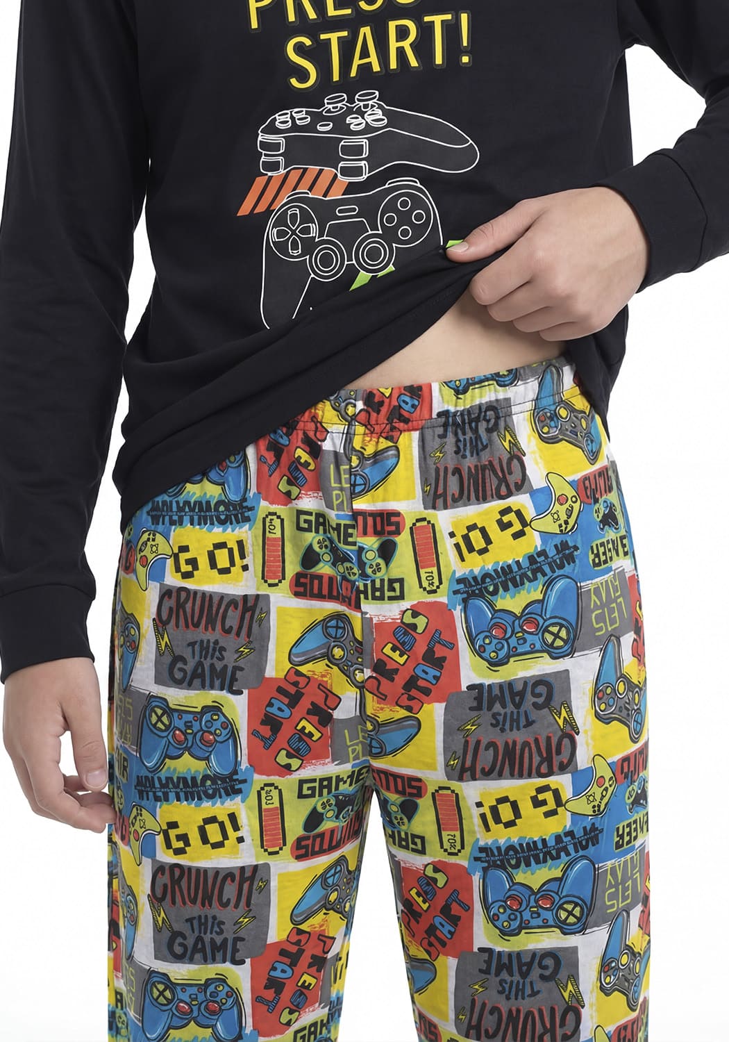PIJAMA JUVENIL HOMBRE PANTALON ALGODON - 5