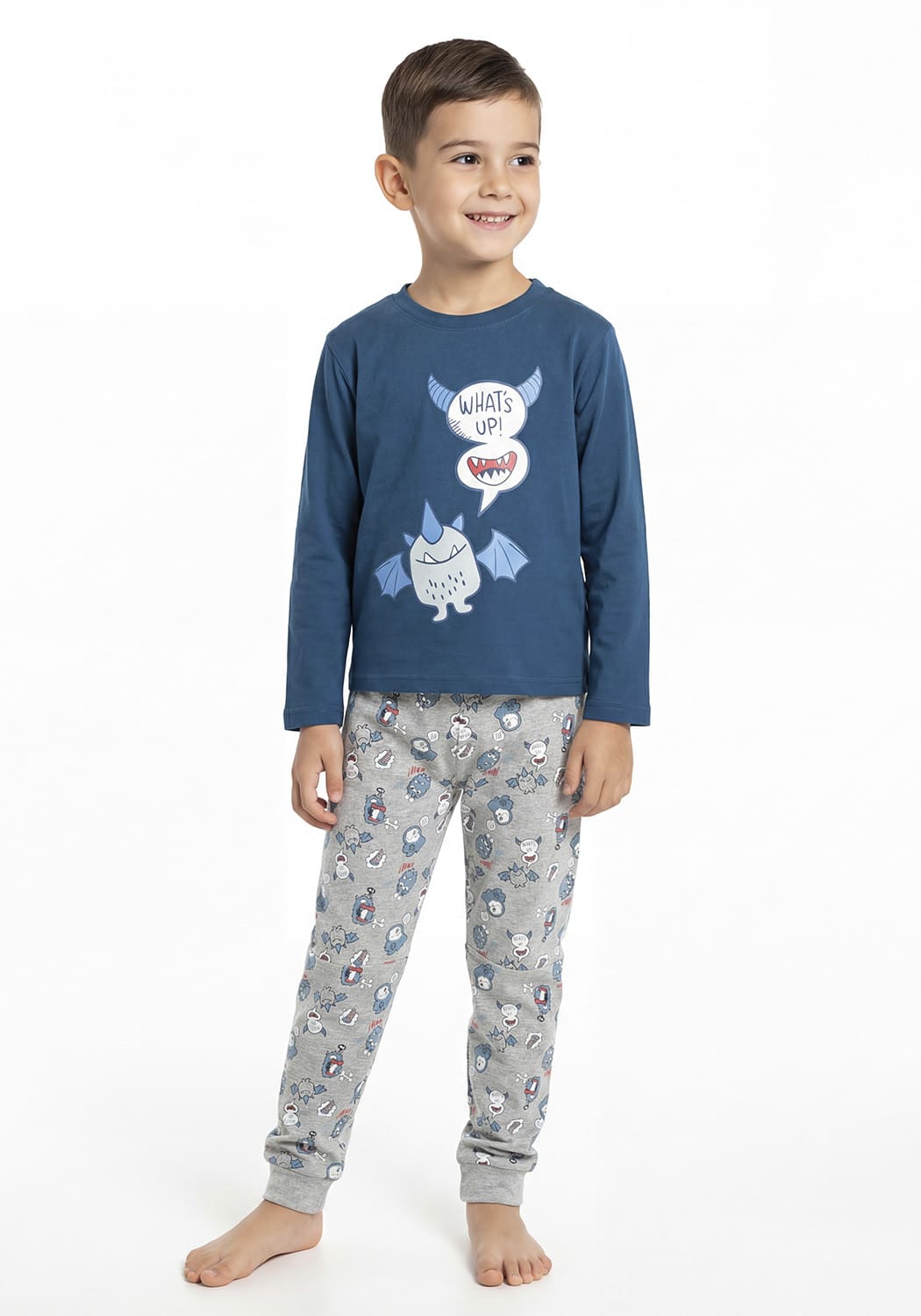 PIJAMA NIÑO PANTALON ALGODON - 1