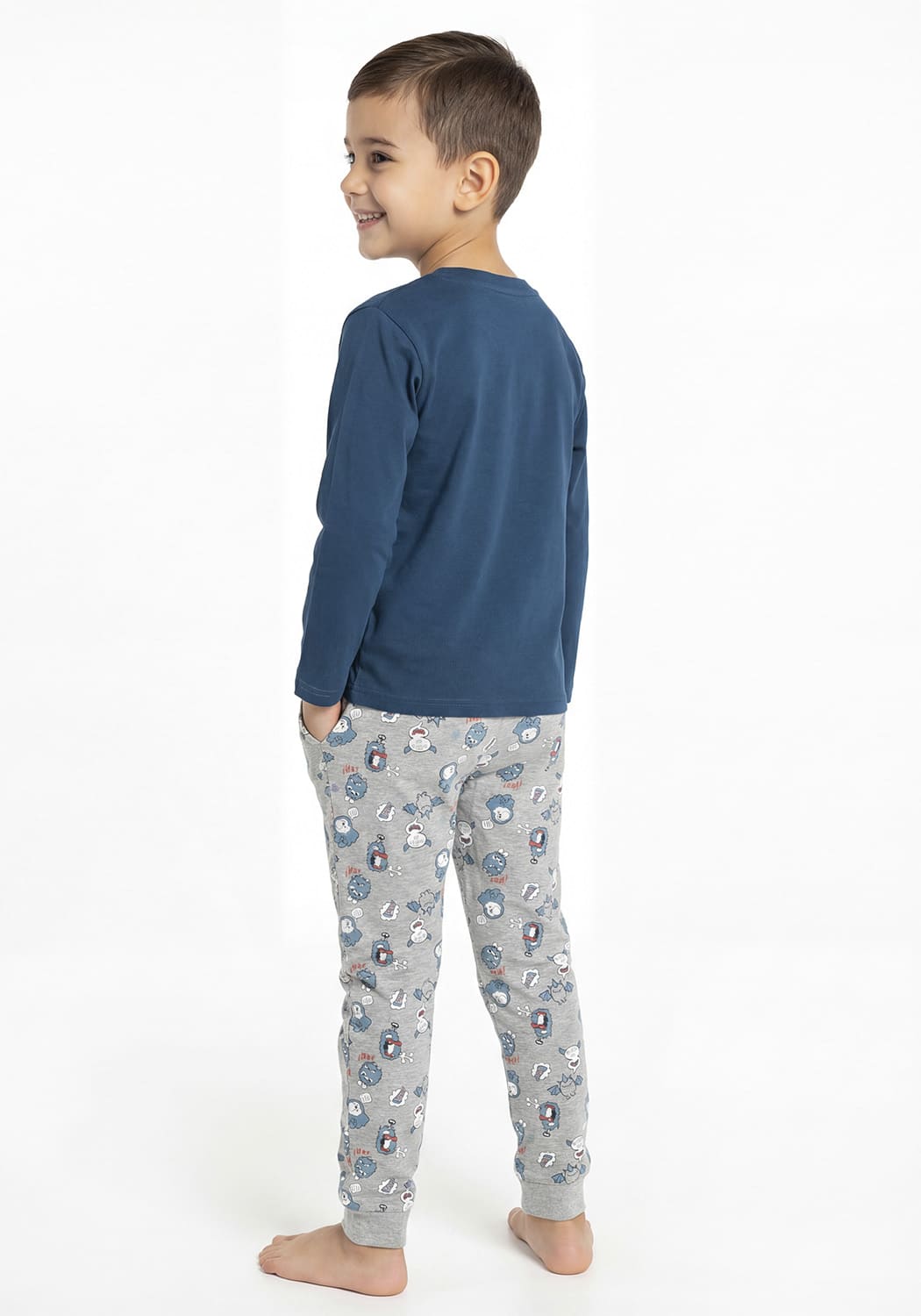PIJAMA NIÑO PANTALON ALGODON - 2