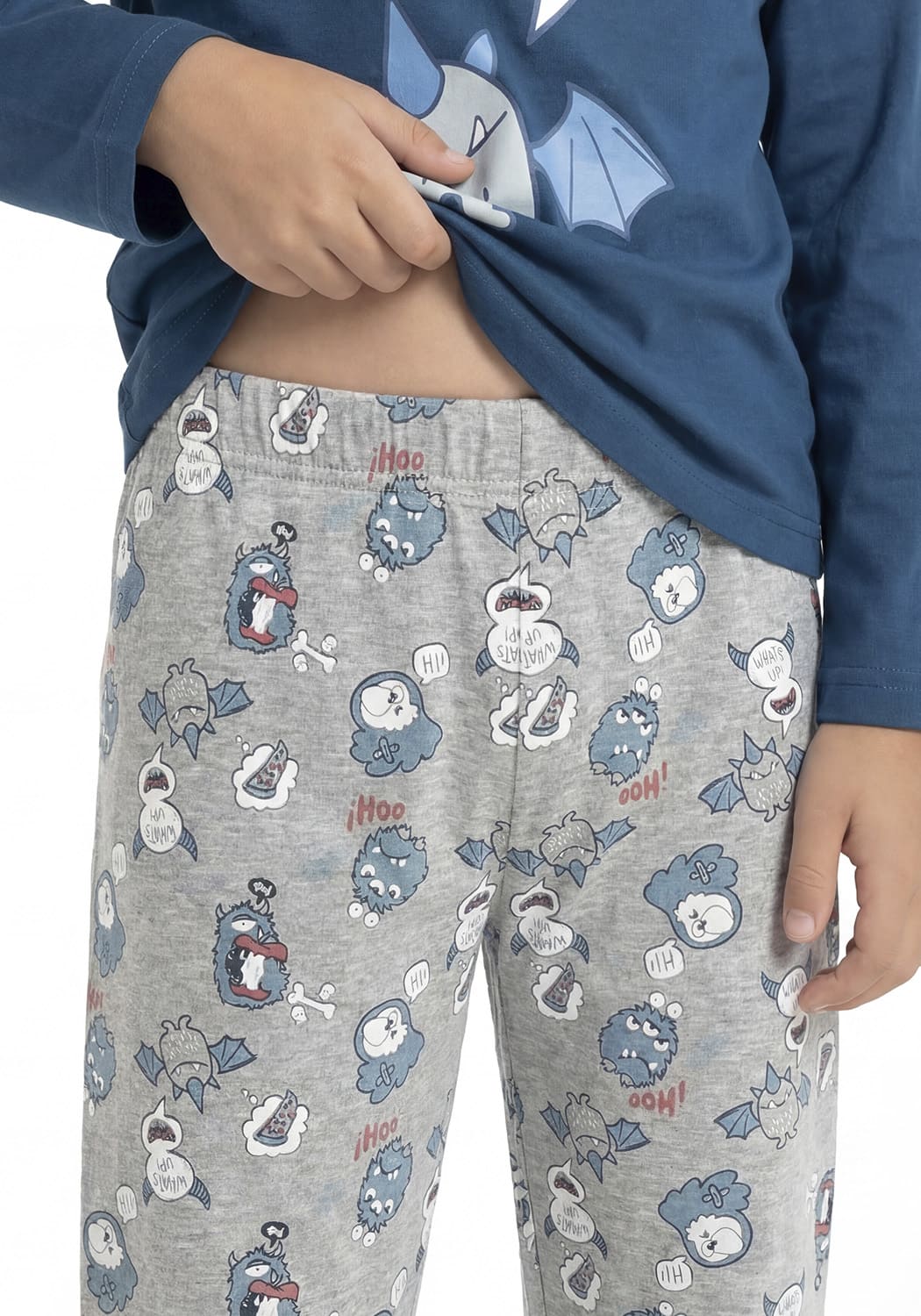 PIJAMA NIÑO PANTALON ALGODON - 5
