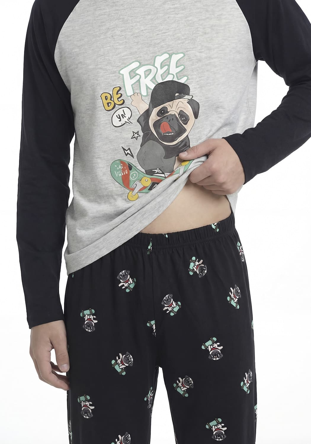 PIJAMA JUVENIL HOMBRE PANTALON ALGODON - 5