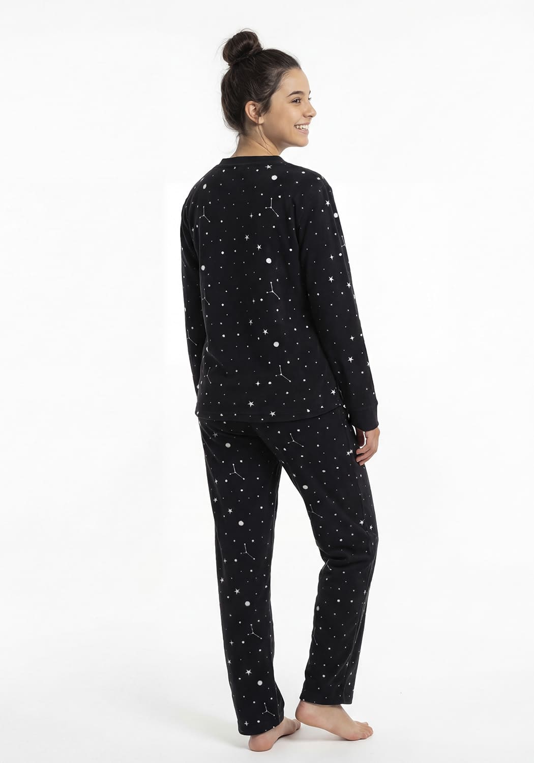 PIJAMA JUVENIL MUJER PANTALON POLAR - 2