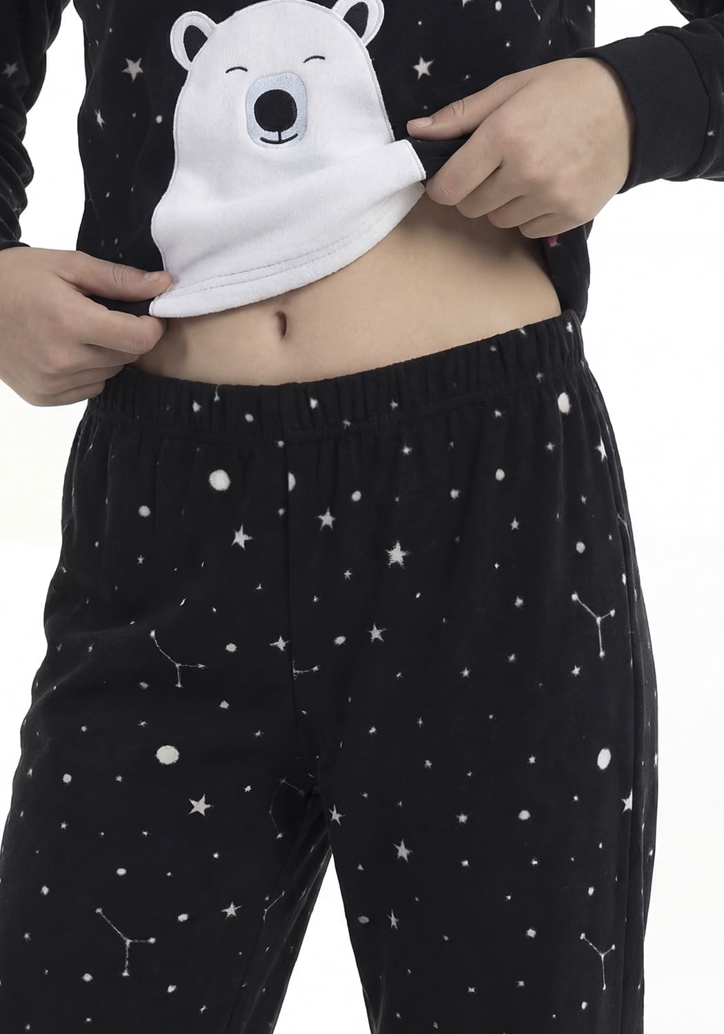 PIJAMA JUVENIL MUJER PANTALON POLAR - 5