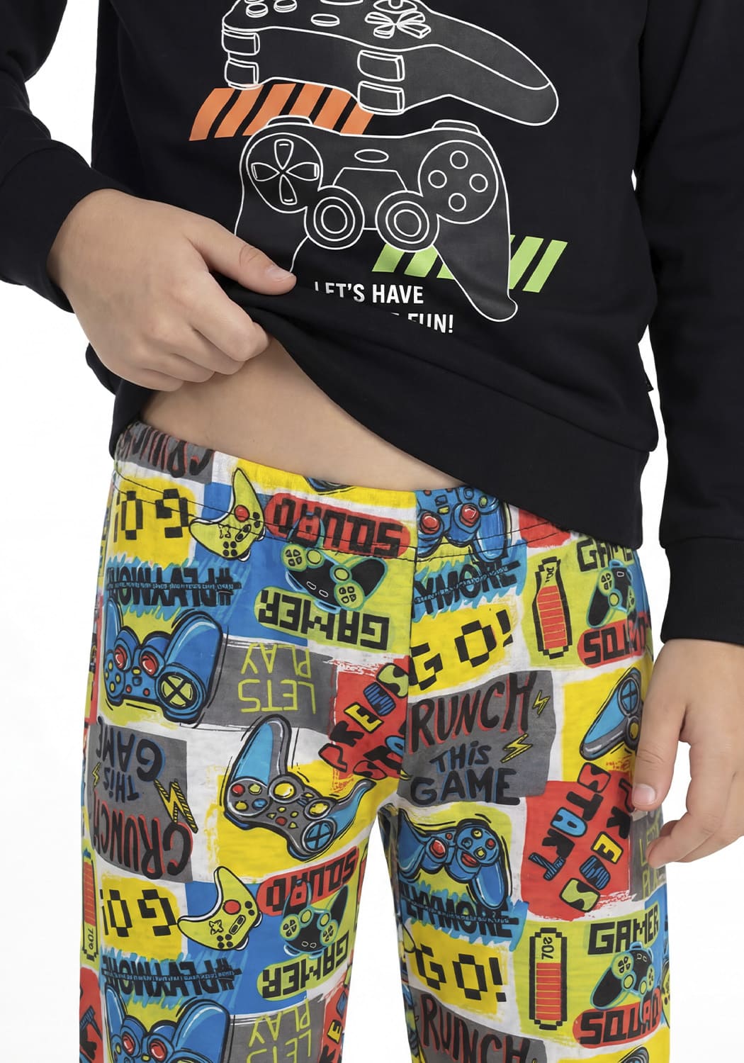 PIJAMA NIÑO PANTALON ALGODON - 5