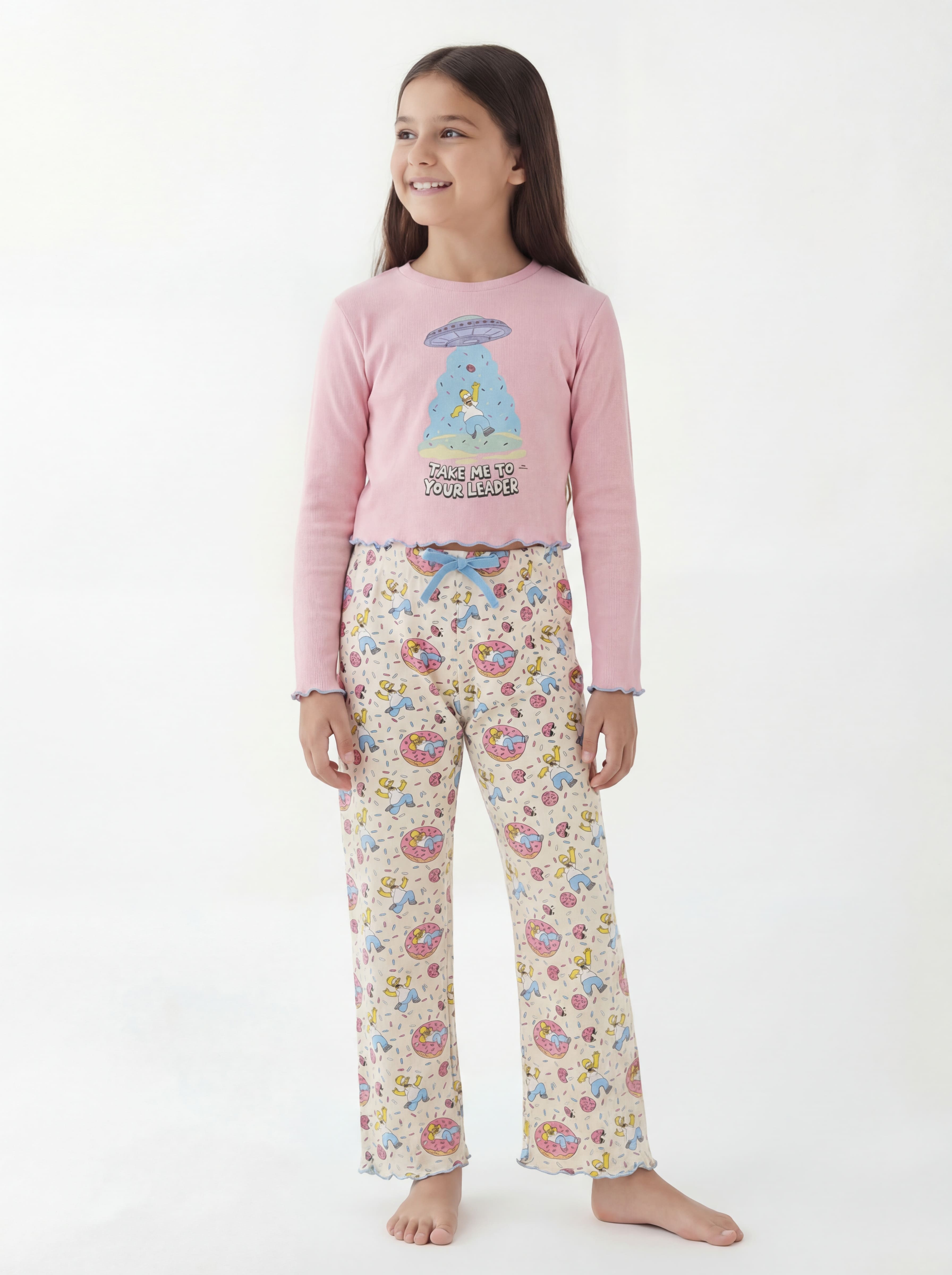 PIJAMA NIÑA PANTALON ALGODON - 1