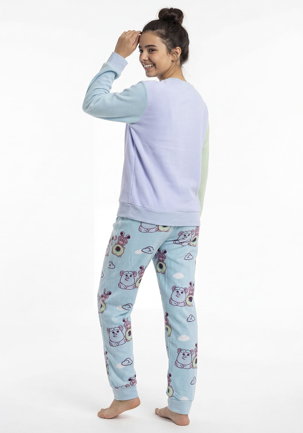 PIJAMA JUVENIL MUJER PANTALON POLAR - 2