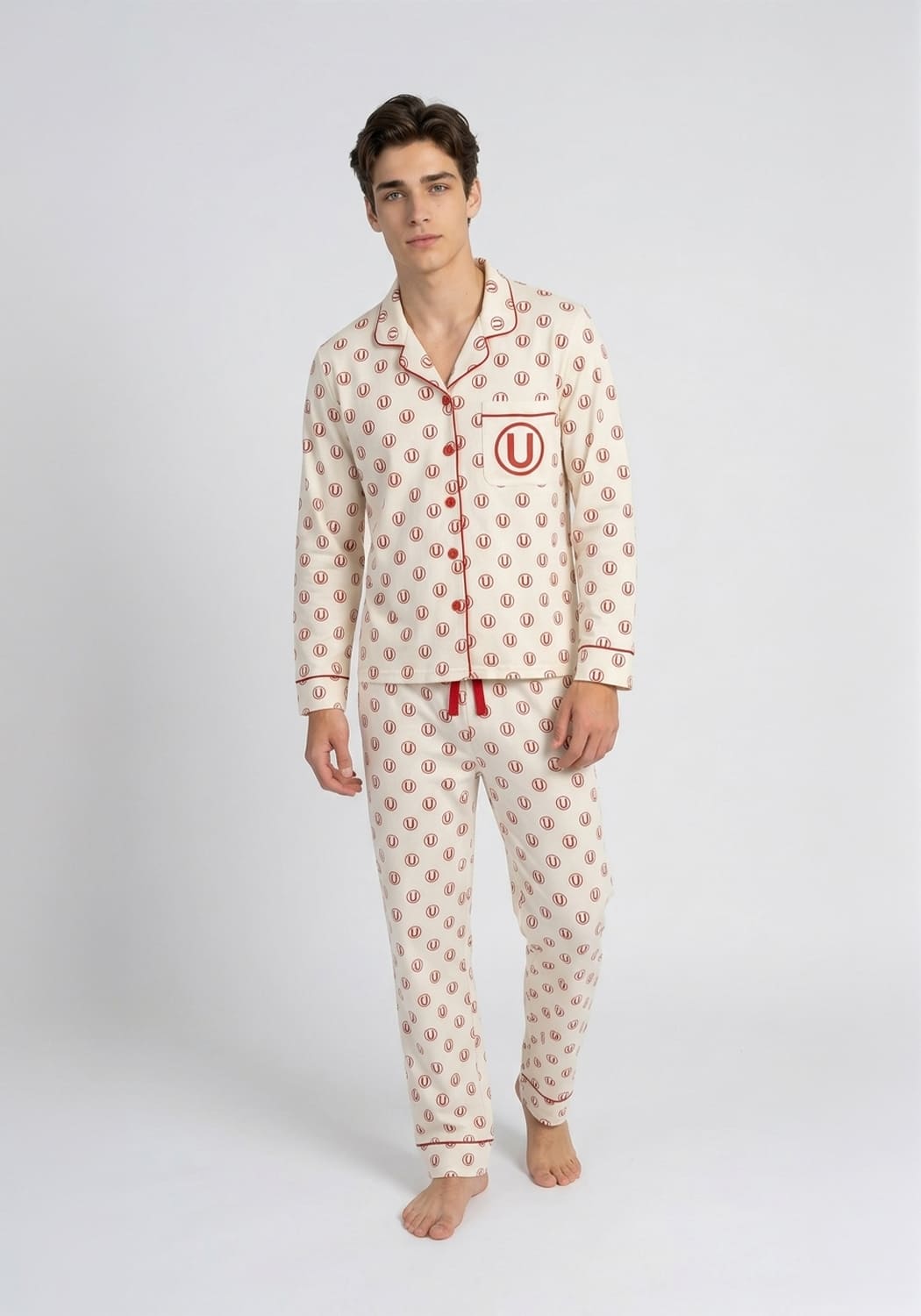 PIJAMA JUVENIL HOMBRE PANTALON ALGODON - 1