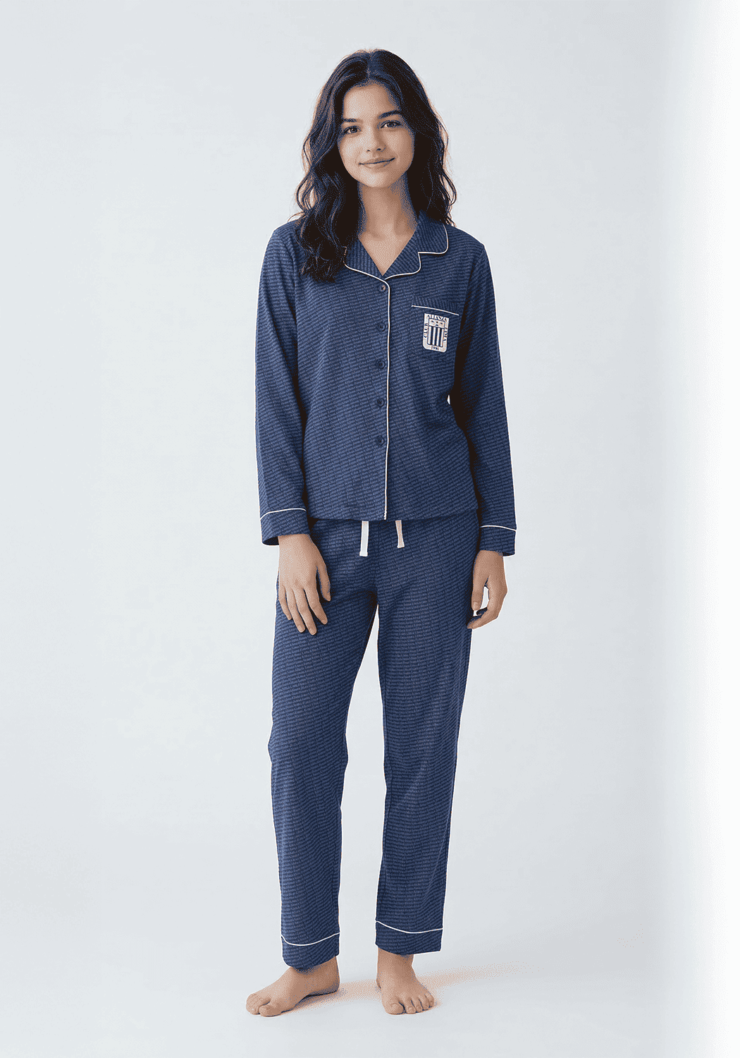PIJAMA JUVENIL MUJER PANTALON ALGODON - 1