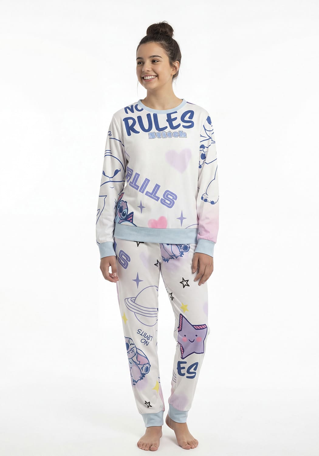 PIJAMA JUVENIL MUJER PANTALON PLUSH - 1