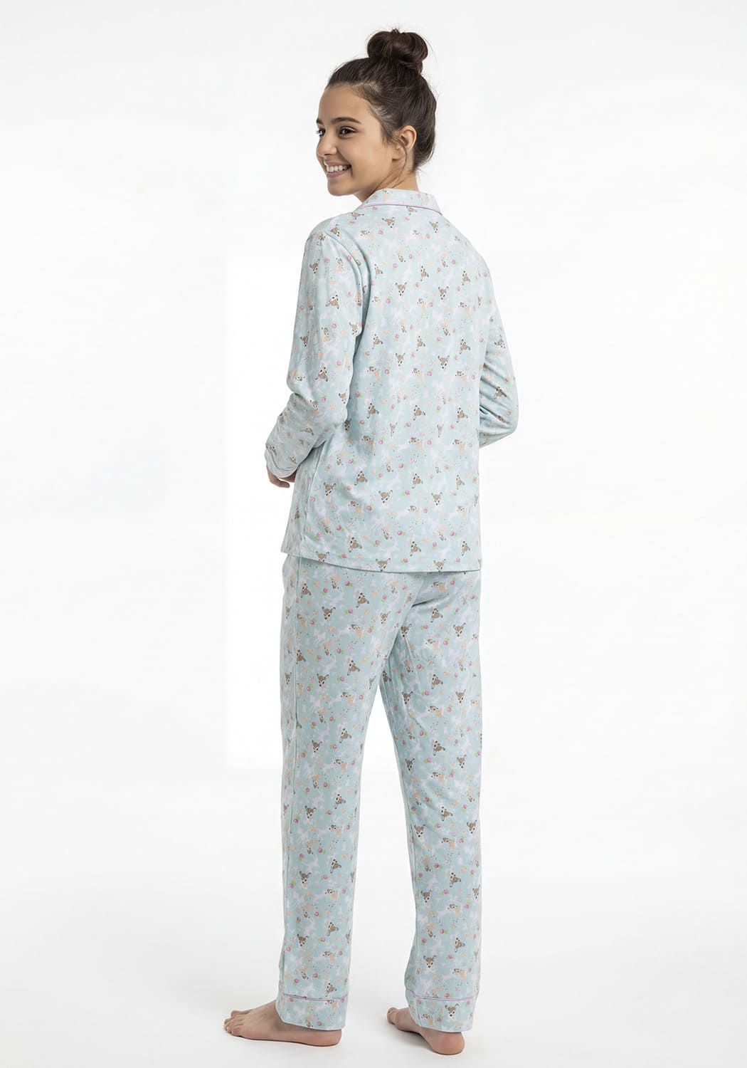 PIJAMA JUVENIL MUJER PANTALON ALGODON - 2