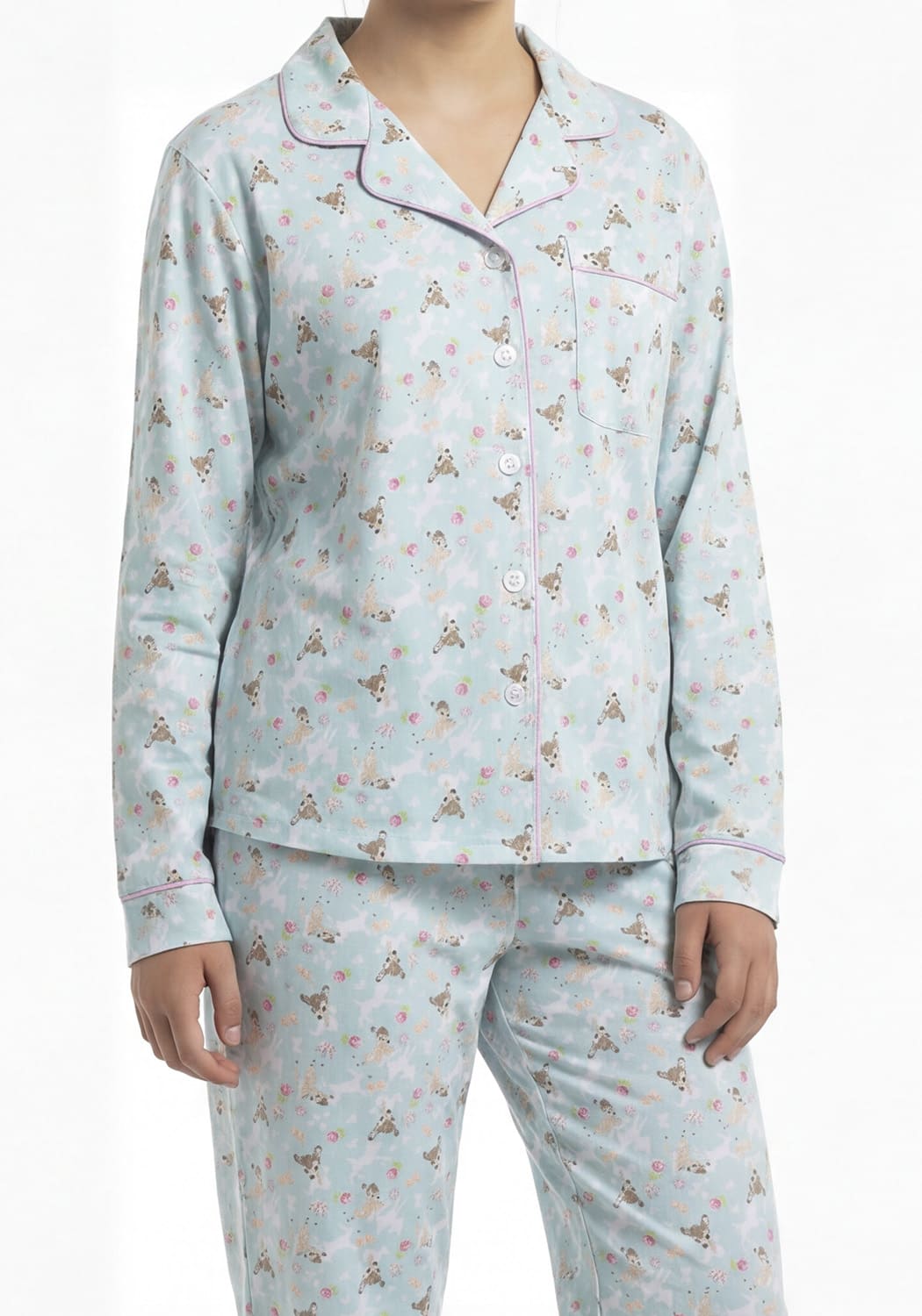 PIJAMA JUVENIL MUJER PANTALON ALGODON - 3