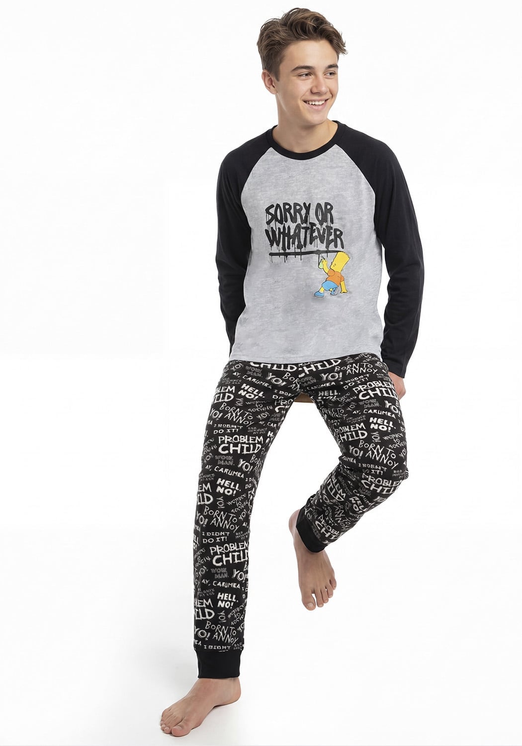 PIJAMA JUVENIL HOMBRE PANTALON POLAR - 1