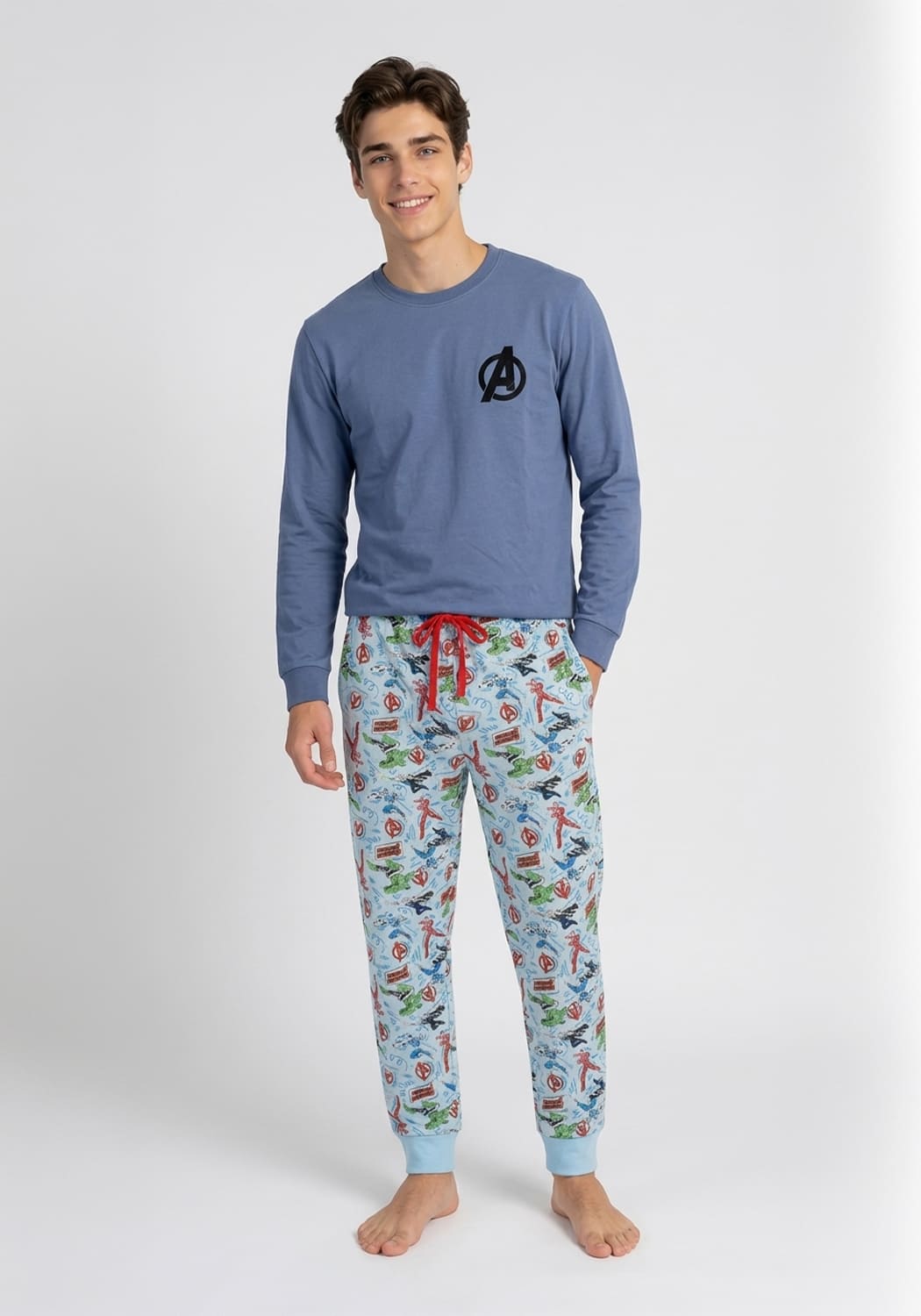 PIJAMA JUVENIL HOMBRE PANTALON ALGODON - 1