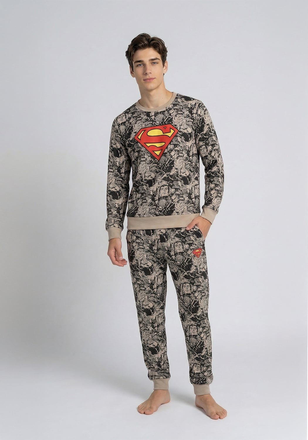 PIJAMA JUVENIL HOMBRE PANTALON POLAR - 1