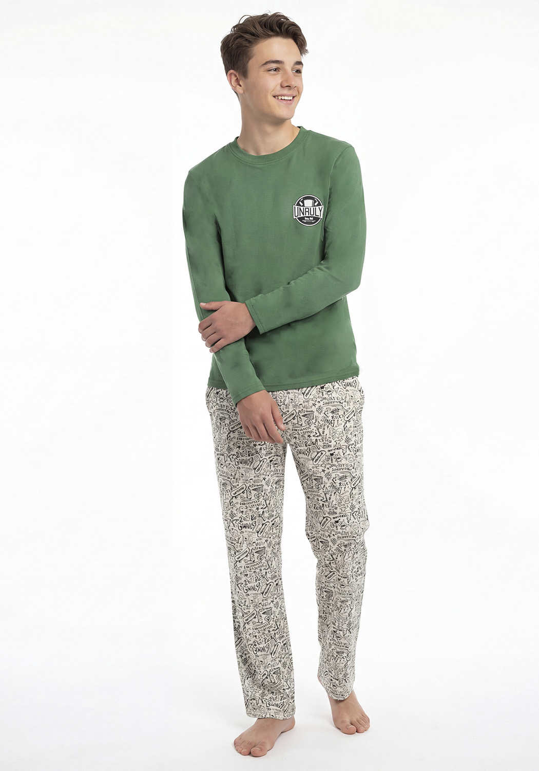 PIJAMA JUVENIL MUJER PANTALON ALGODON - 1