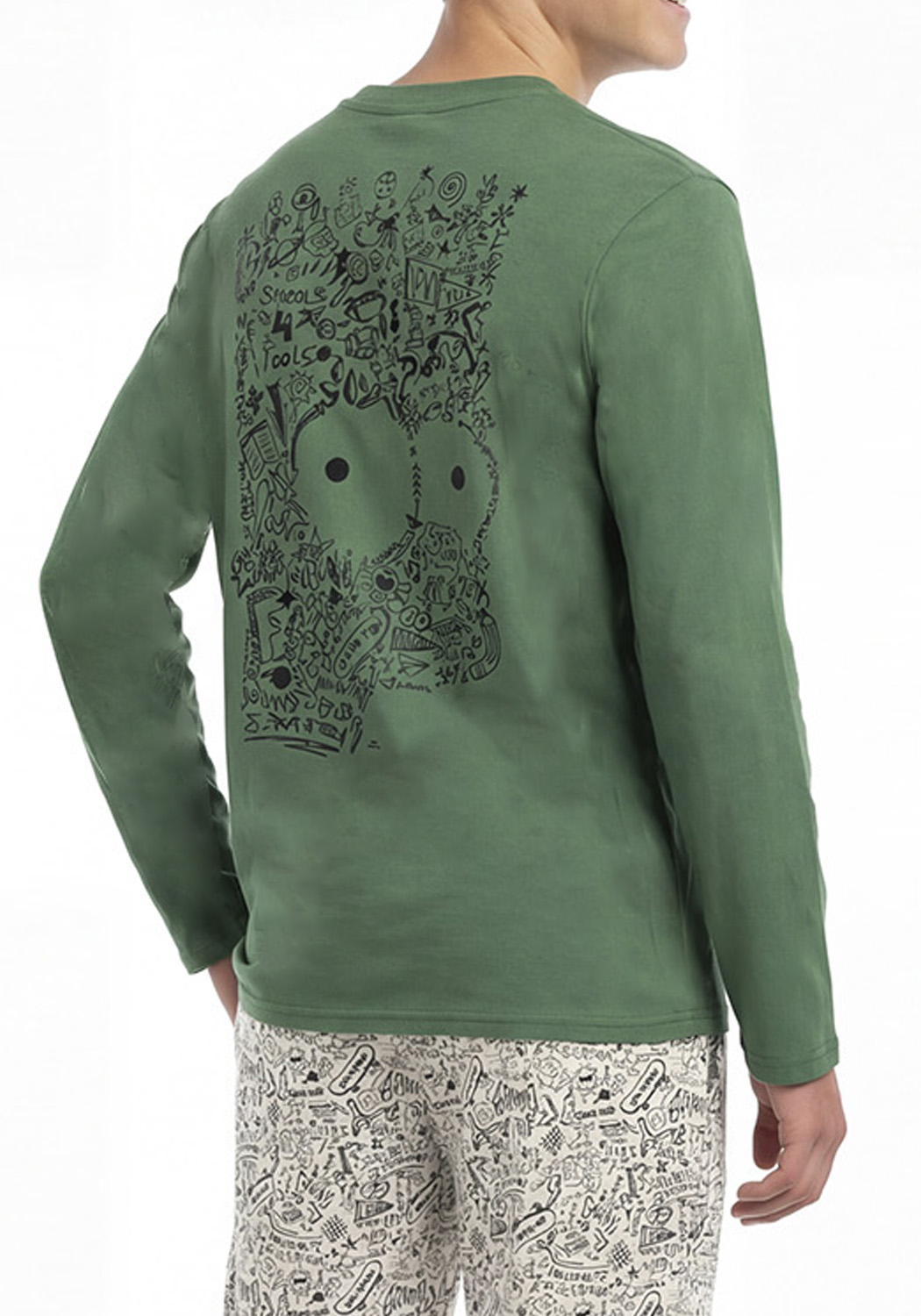 PIJAMA JUVENIL MUJER PANTALON ALGODON - 4