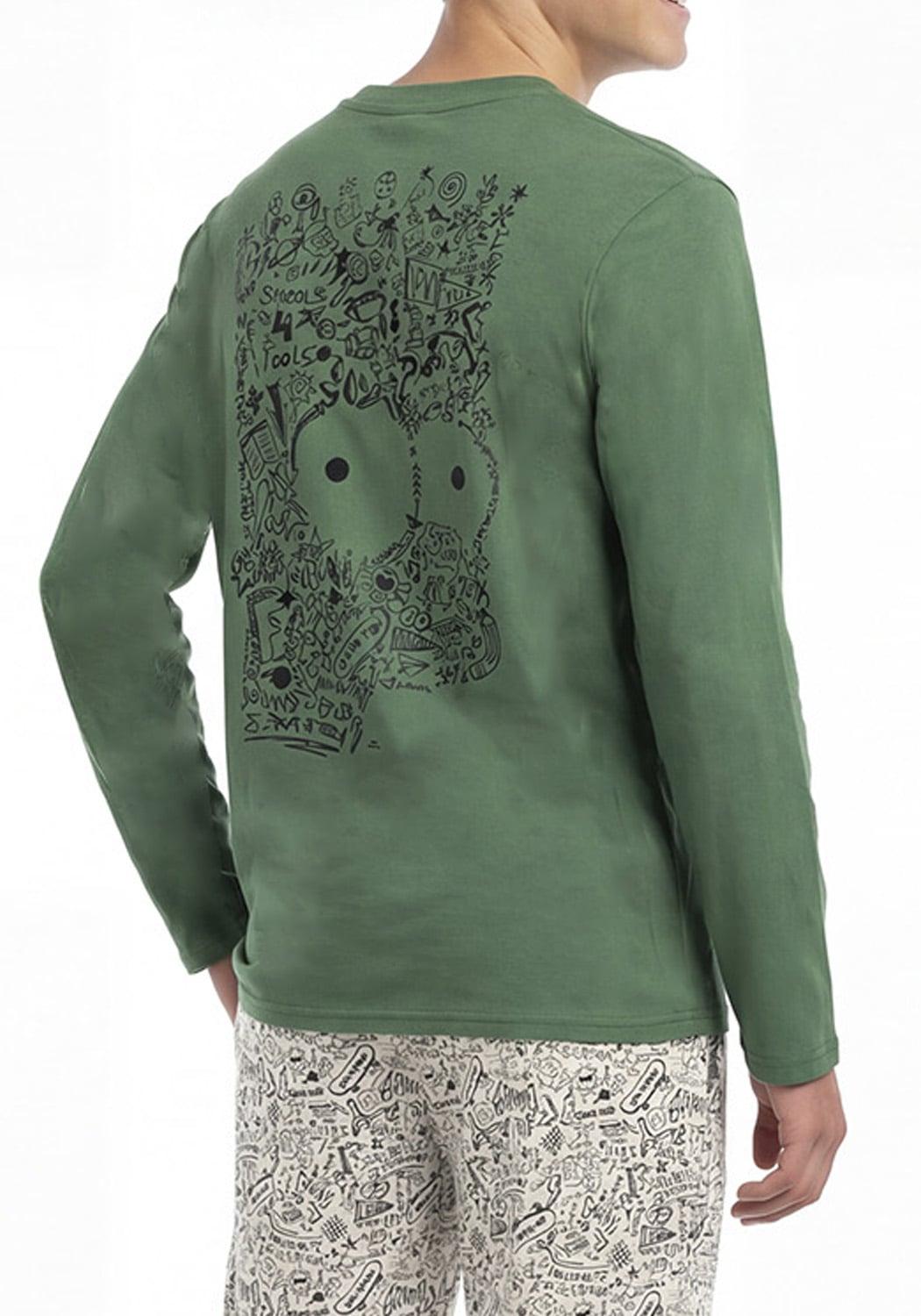 PIJAMA JUVENIL MUJER PANTALON ALGODON - 4