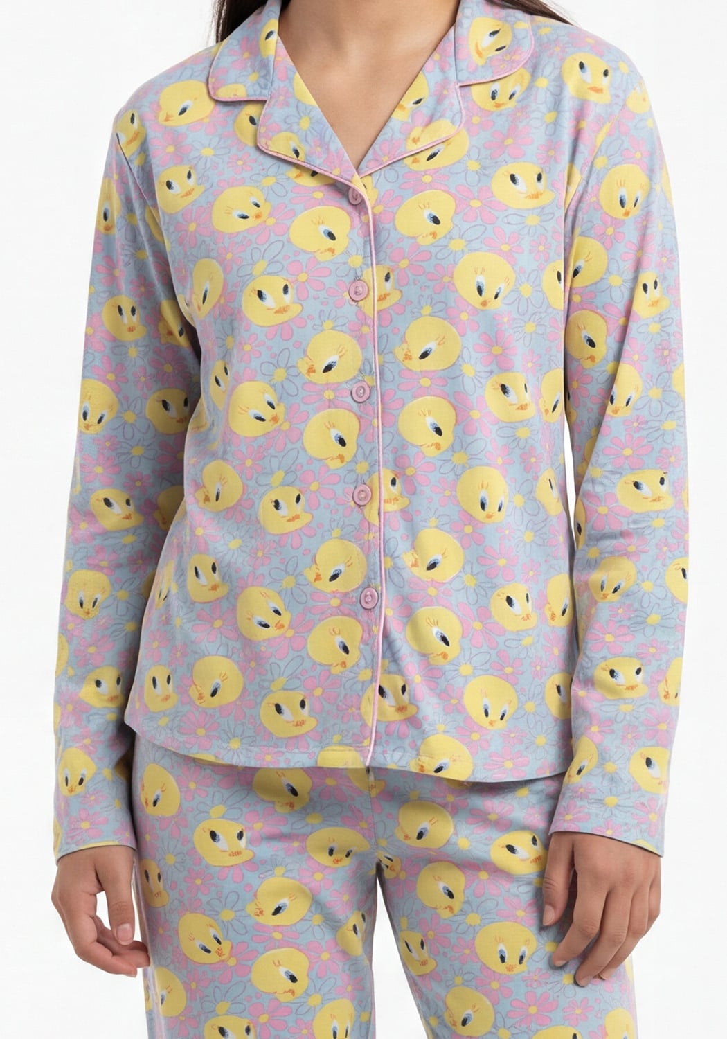 PIJAMA JUVENIL MUJER PANTALON TELA PIEL DE DURAZNO - 3