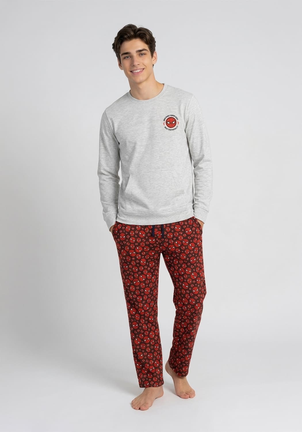 PIJAMA JUEVNIL HOMBRE PANTALON ALGODON - 1