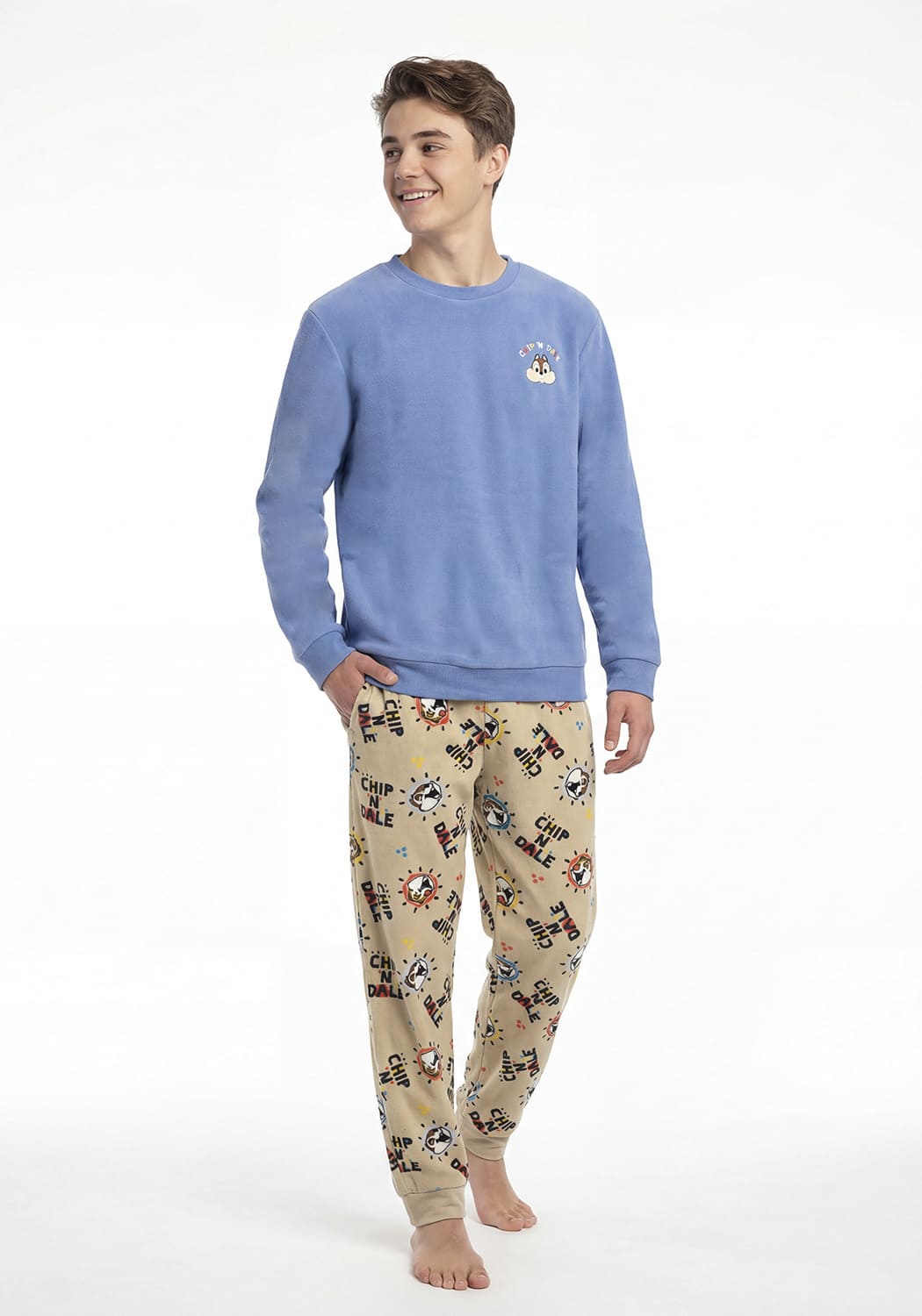 PIJAMA JUVENIL HOMBRE PANTALON POLAR - 1