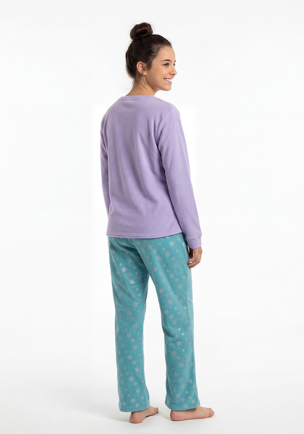 PIJAMA JUVENIL MUJER PANTALON POLAR - 2