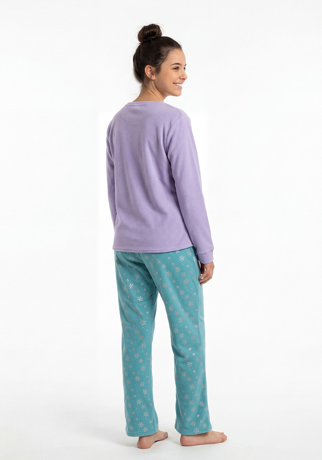 PIJAMA JUVENIL MUJER PANTALON POLAR - 2