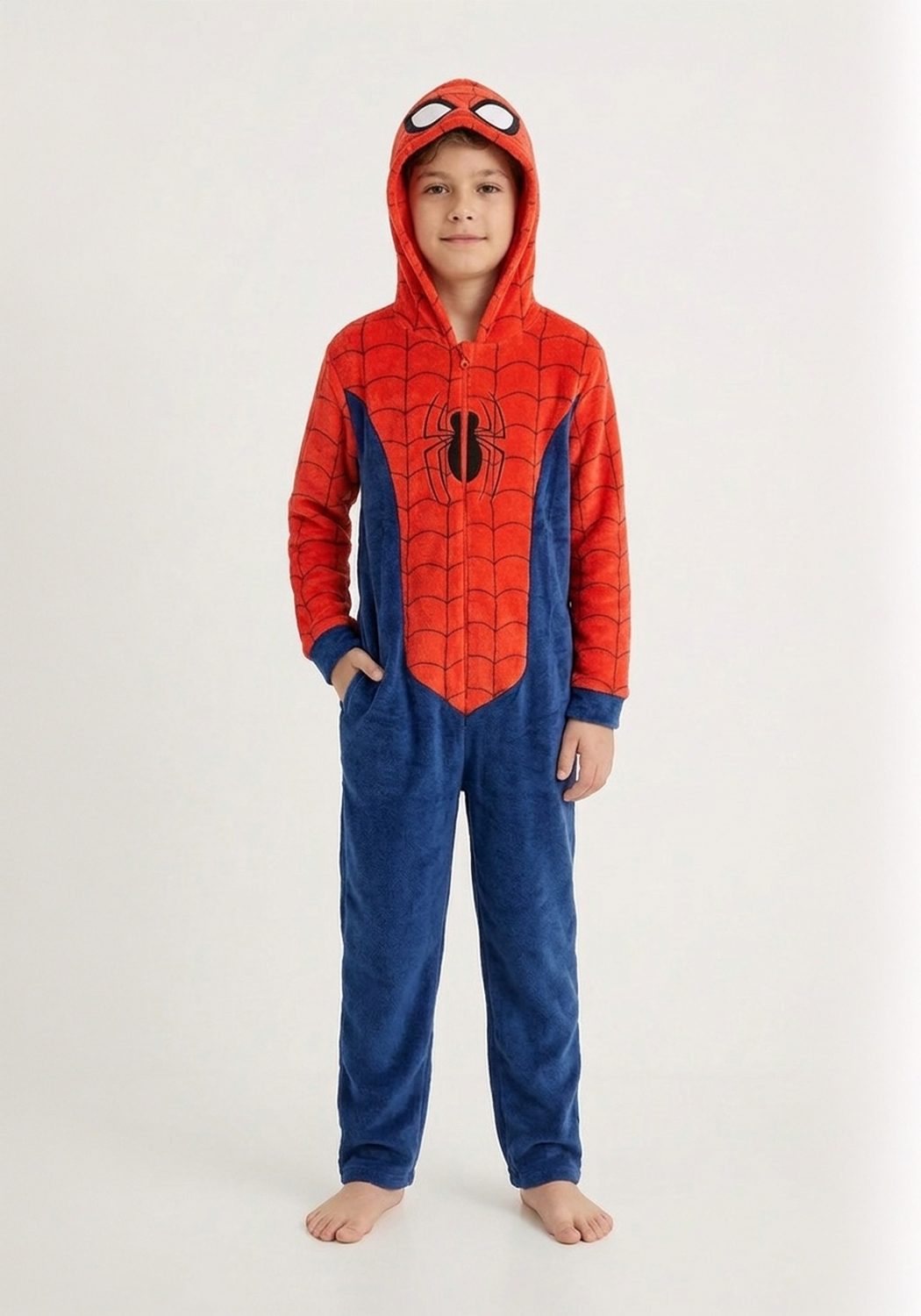 PIJAMA ENTERIZO CORAL FLEECE HOMBRE ARAÑA - 2