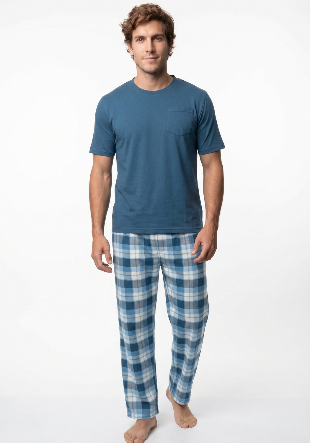 PIJAMA HOMBRE PANTALON ALGODON - 1