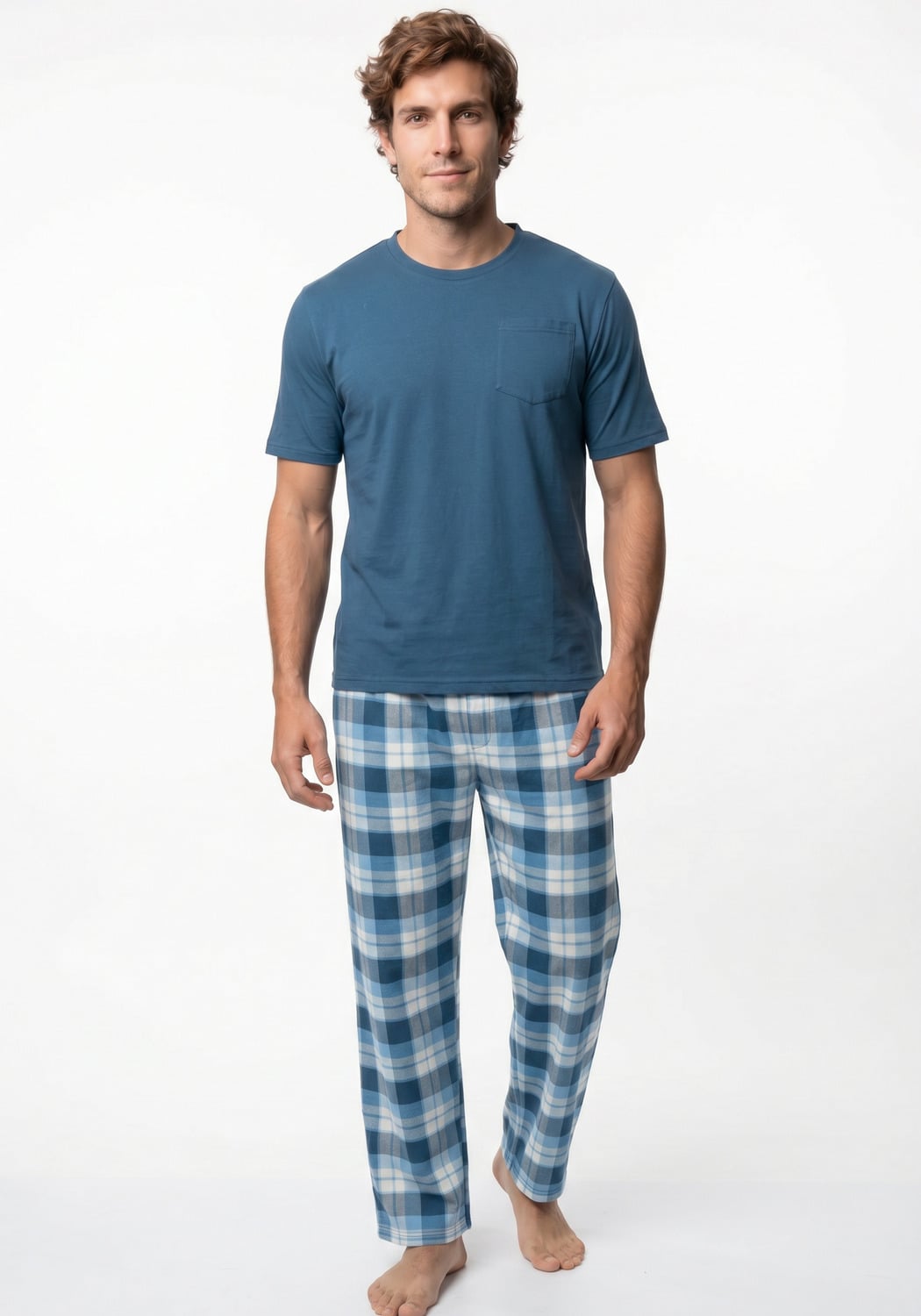 PIJAMA HOMBRE PANTALON ALGODON - 1