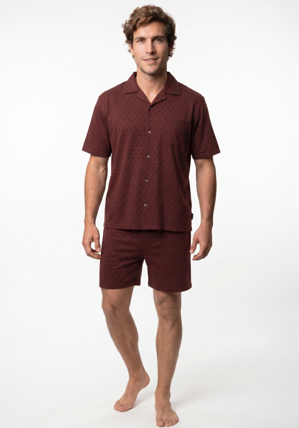 PIJAMA HOMBRE SHORT ALGODON - 1