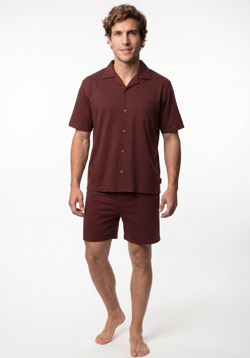 PIJAMA HOMBRE SHORT ALGODON - 1