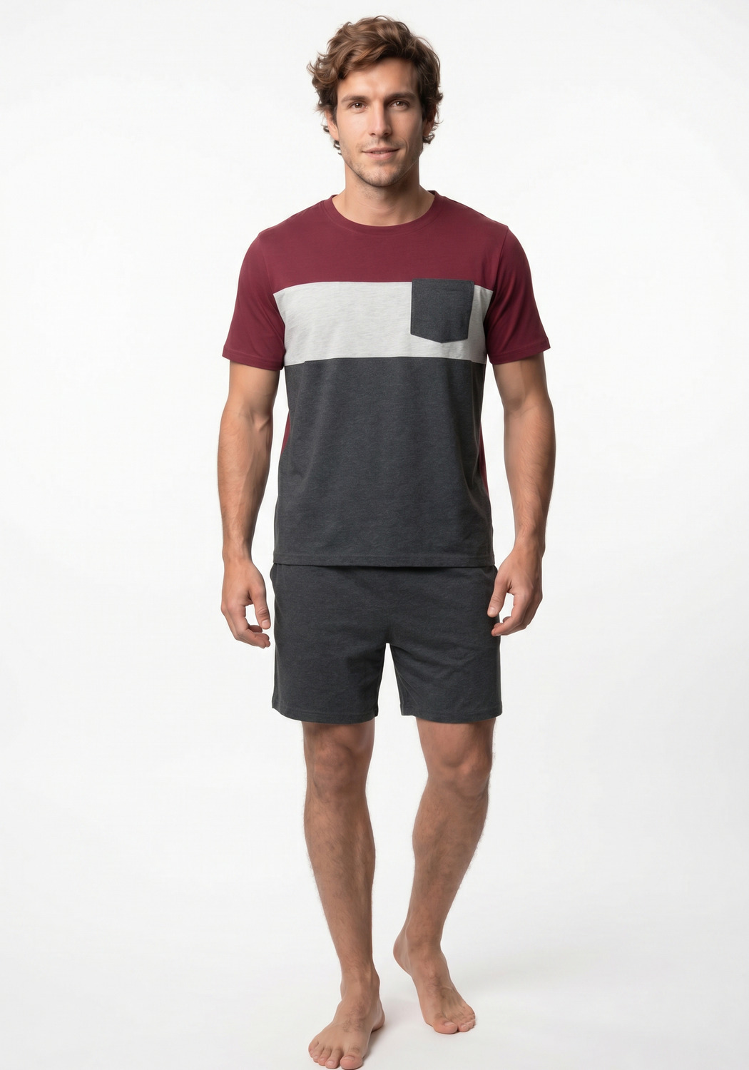 PIJAMA HOMBRE SHORT ALGODON - 1
