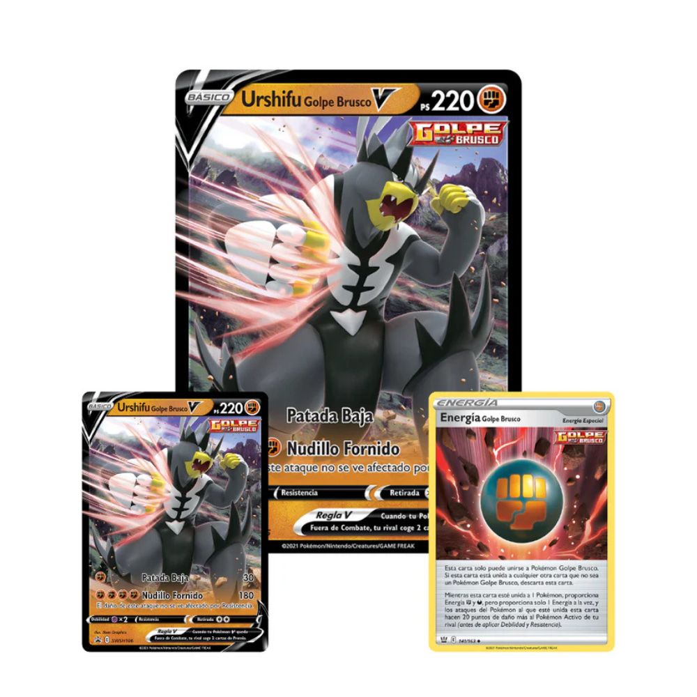 POKEMON TCG COLECCIÓN URSHIFU V BOX GOLPE BRUSCO SPA - 3