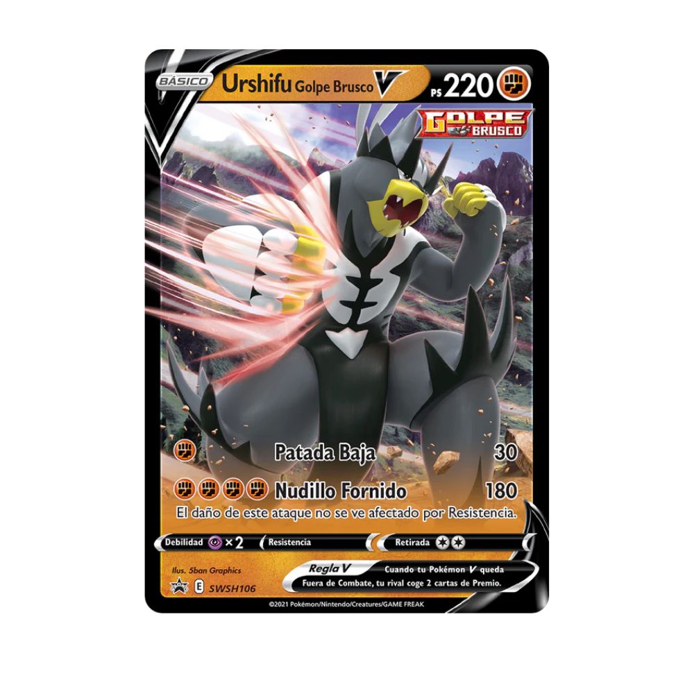 POKEMON TCG COLECCIÓN URSHIFU V BOX GOLPE BRUSCO SPA - 4