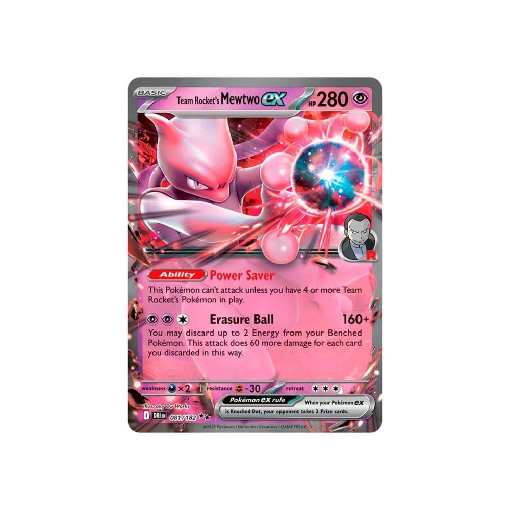 TEAM ROCKET MEWTWO EX LEAGUE BATTLE DECK POKEMON TCG INGLES - 2