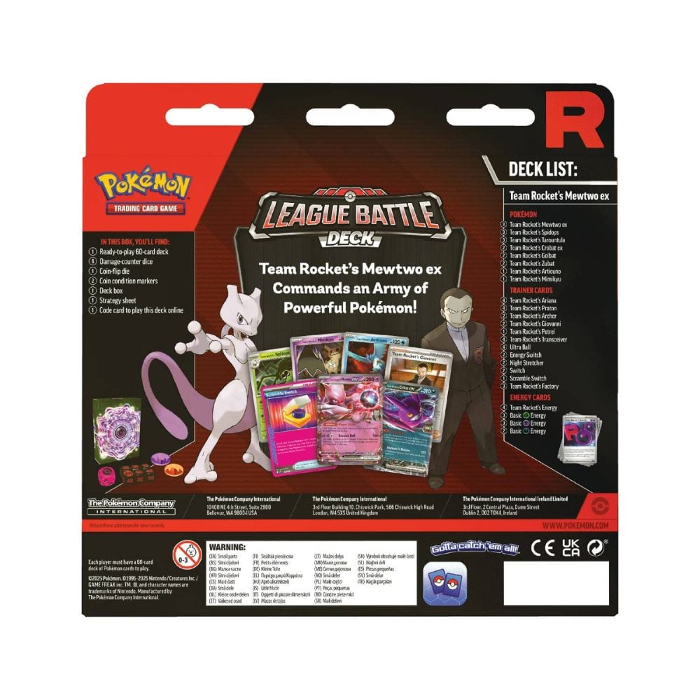 TEAM ROCKET MEWTWO EX LEAGUE BATTLE DECK POKEMON TCG INGLES - 4