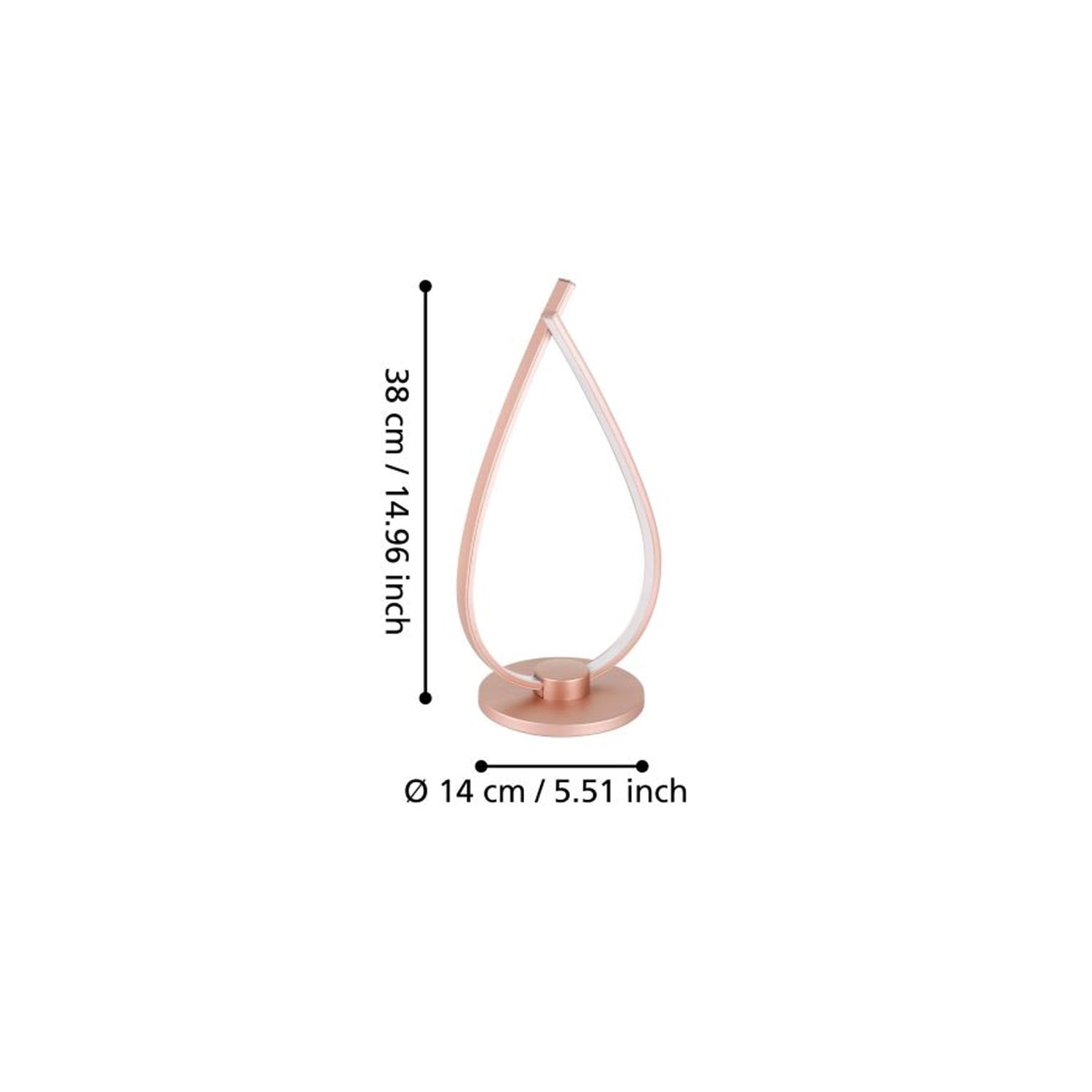 LAMPARA DE MESA PALOZZA 1X14W D185 - 2