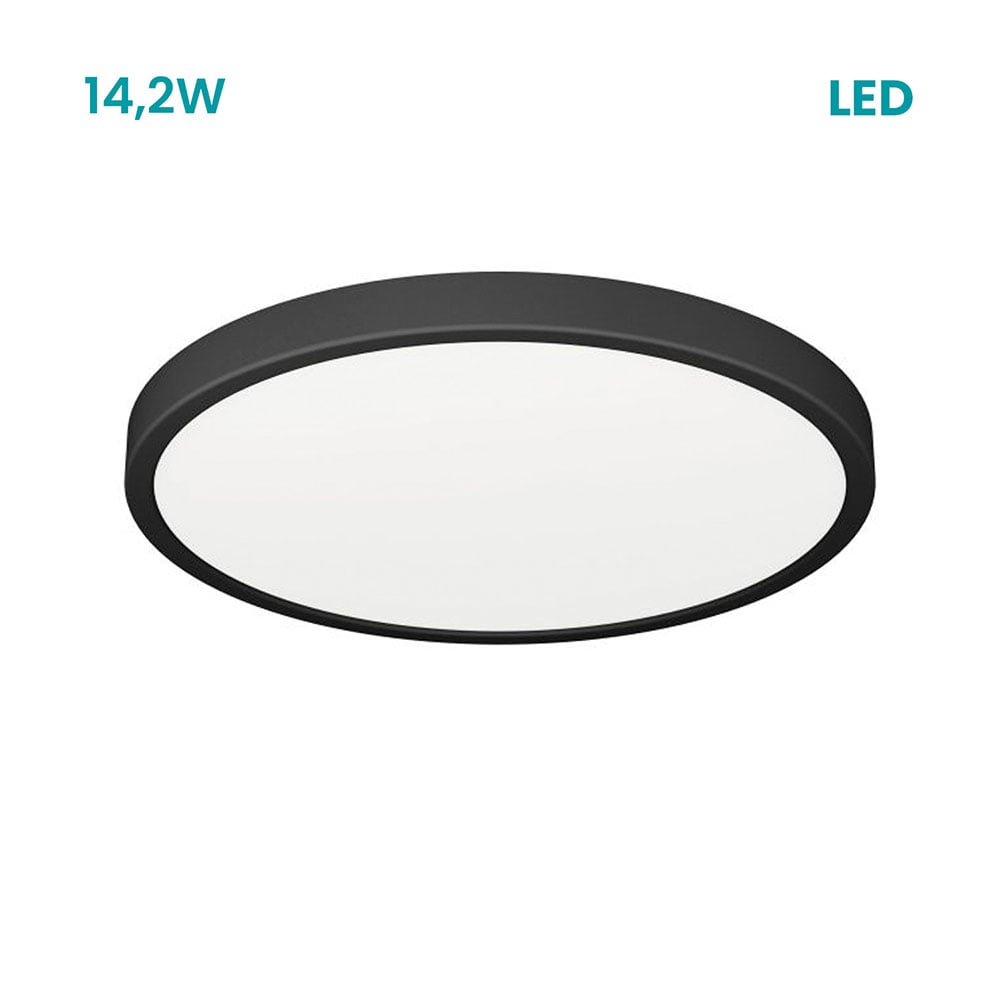 LAMP TECHO FUEVA 6 14.2W NEGRO - 1